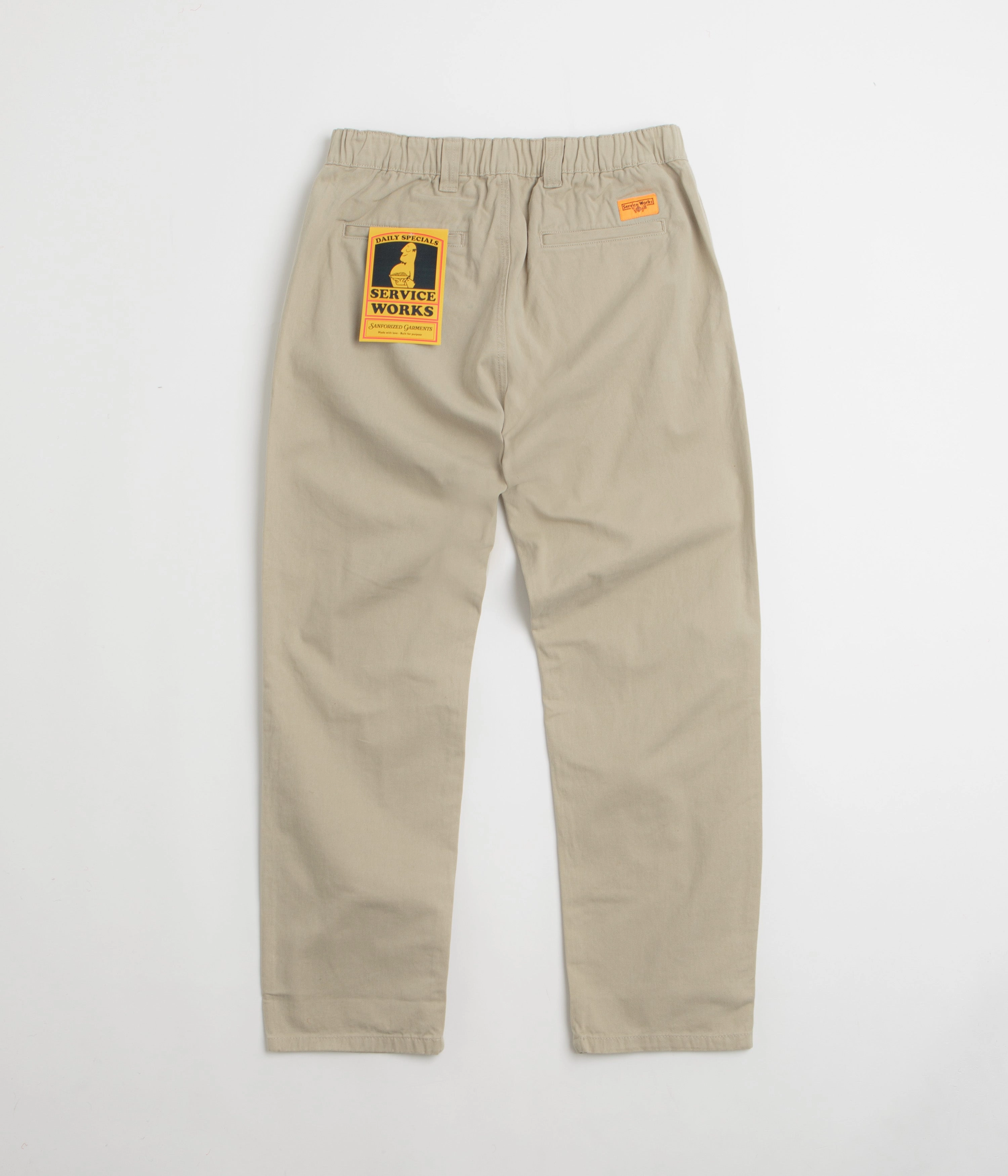 Layer-Friendly Body Sculpting Service Works Drill Waiter Pants - Khaki