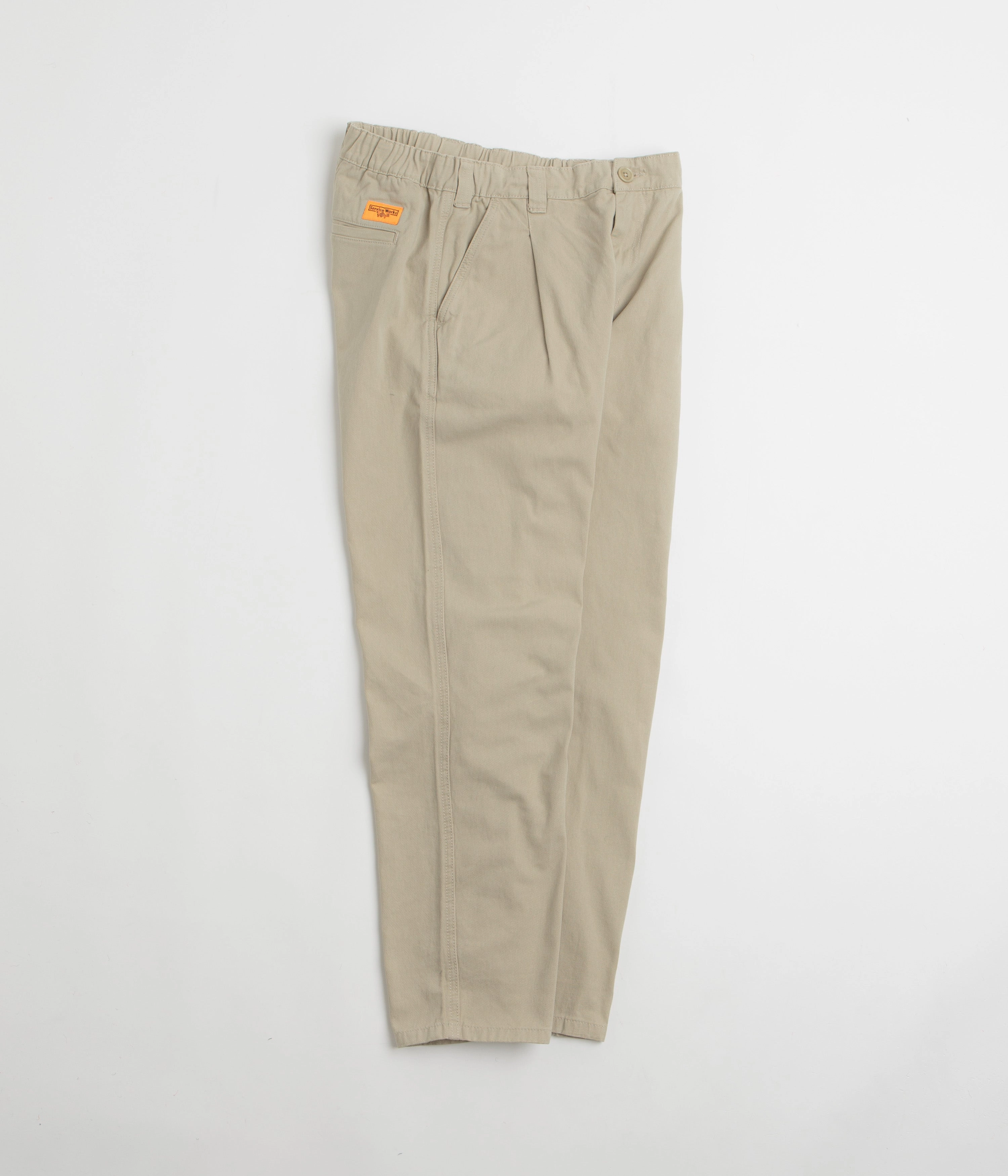 Functional Fashion Rubberized Hem Service Works Drill Waiter Pants - Khaki
