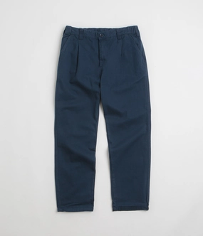 Service Works Drill Waiter Pants - Navy AllDayComfort Shape Retention