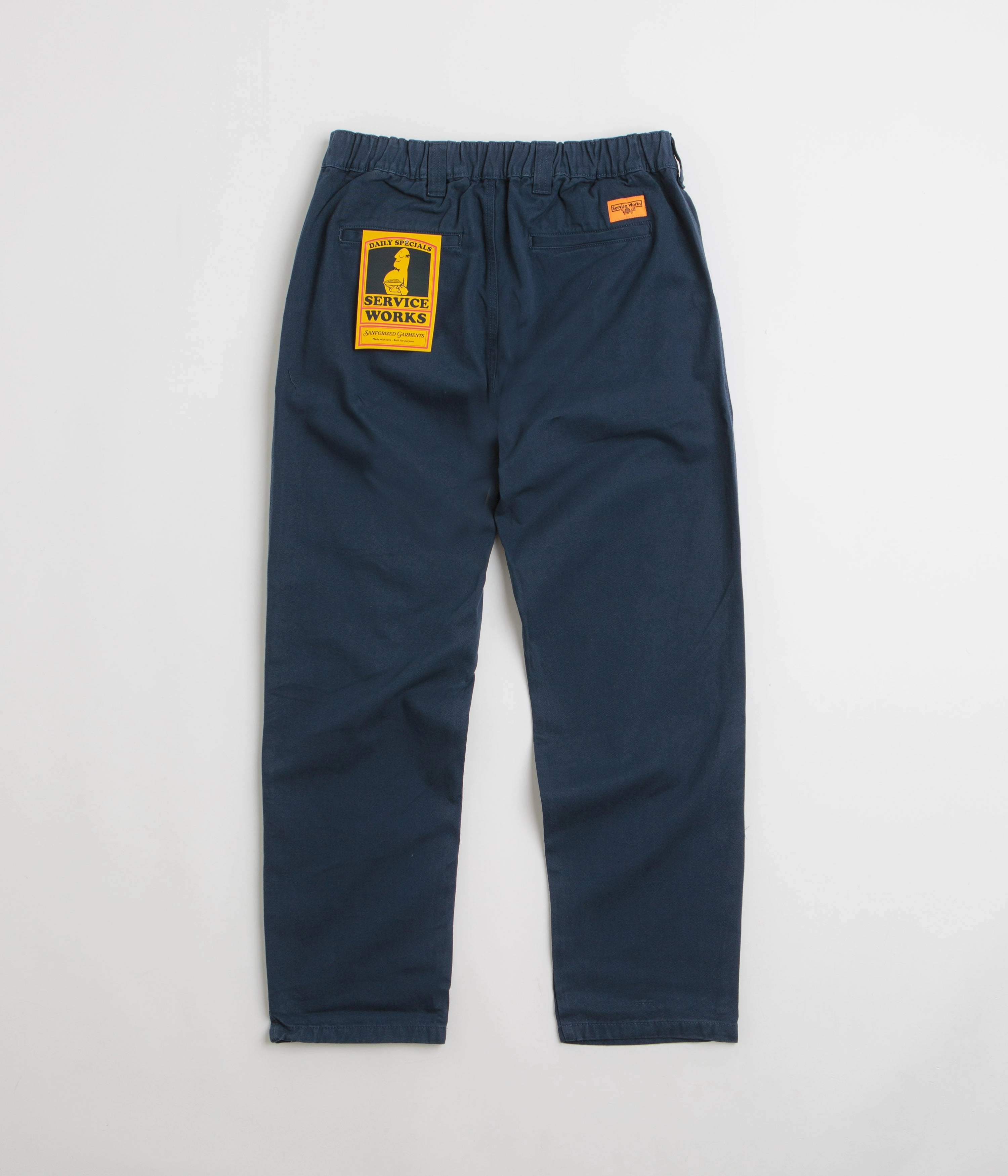 Service Works Drill Waiter Pants - Navy Comfy Movement Fit