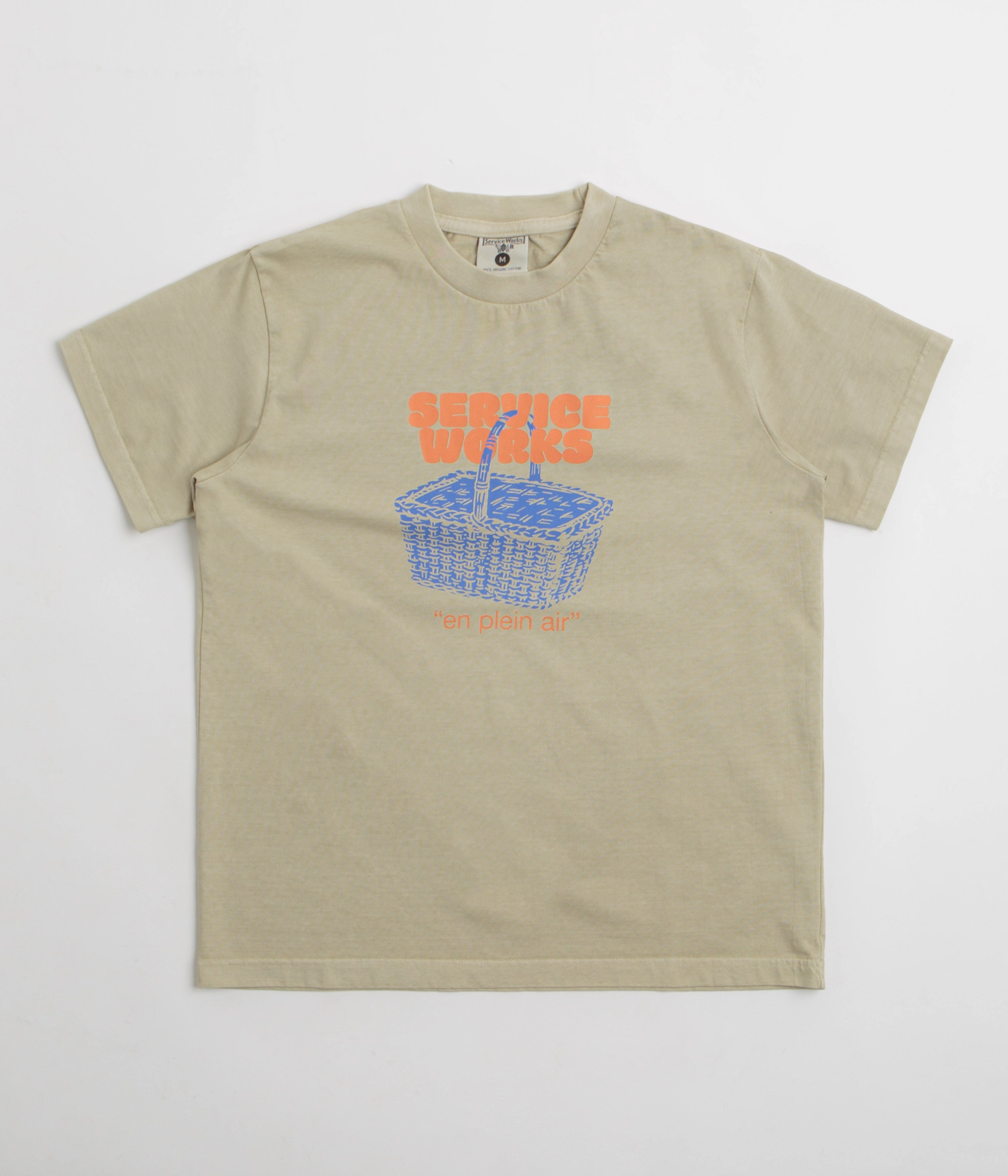 Service Works En Plein Air T-Shirt - Stone Soft And Comfortable Smart Design