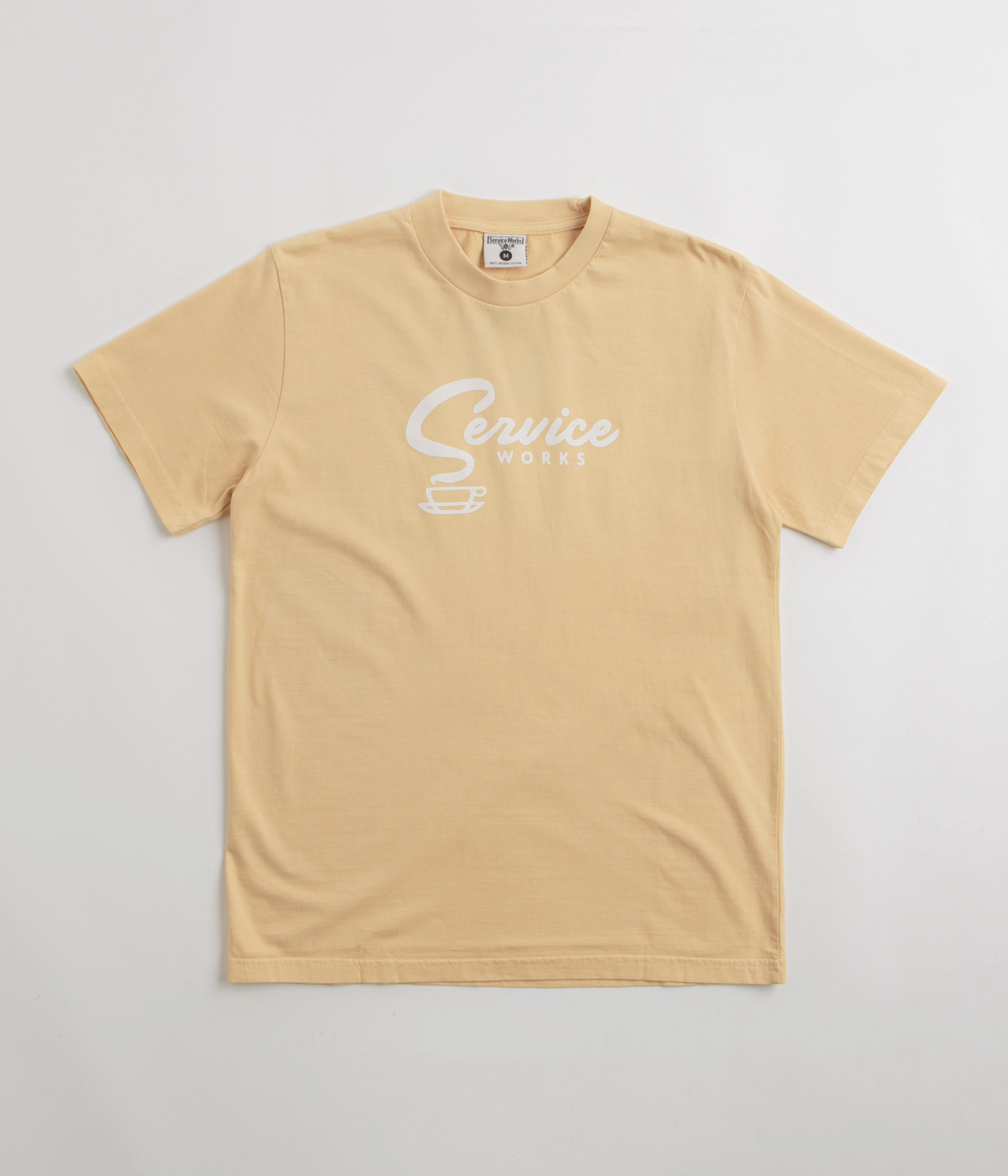 sporty and comfortable DropShoulderDesign Service Works Espresso T-Shirt - Khaki