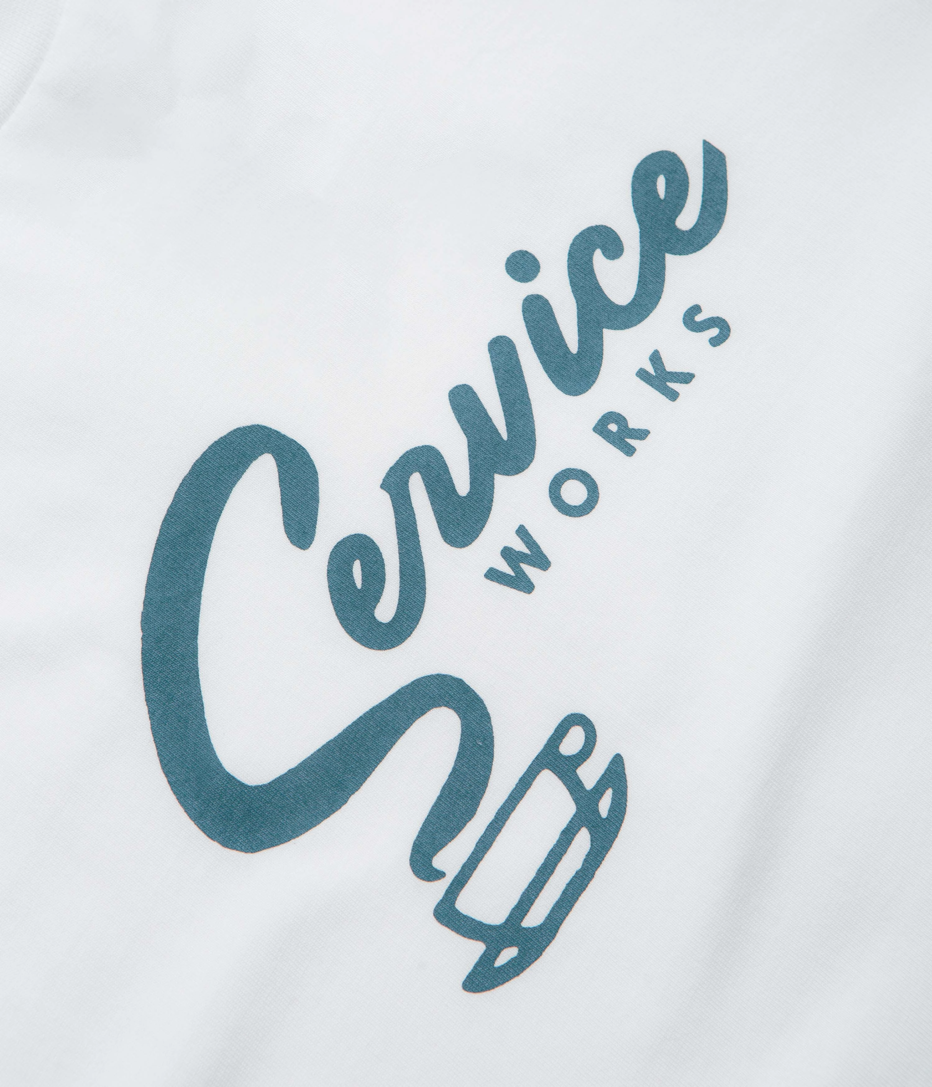 Business Meeting Wrinkle Resistant Service Works Espresso T-Shirt - White