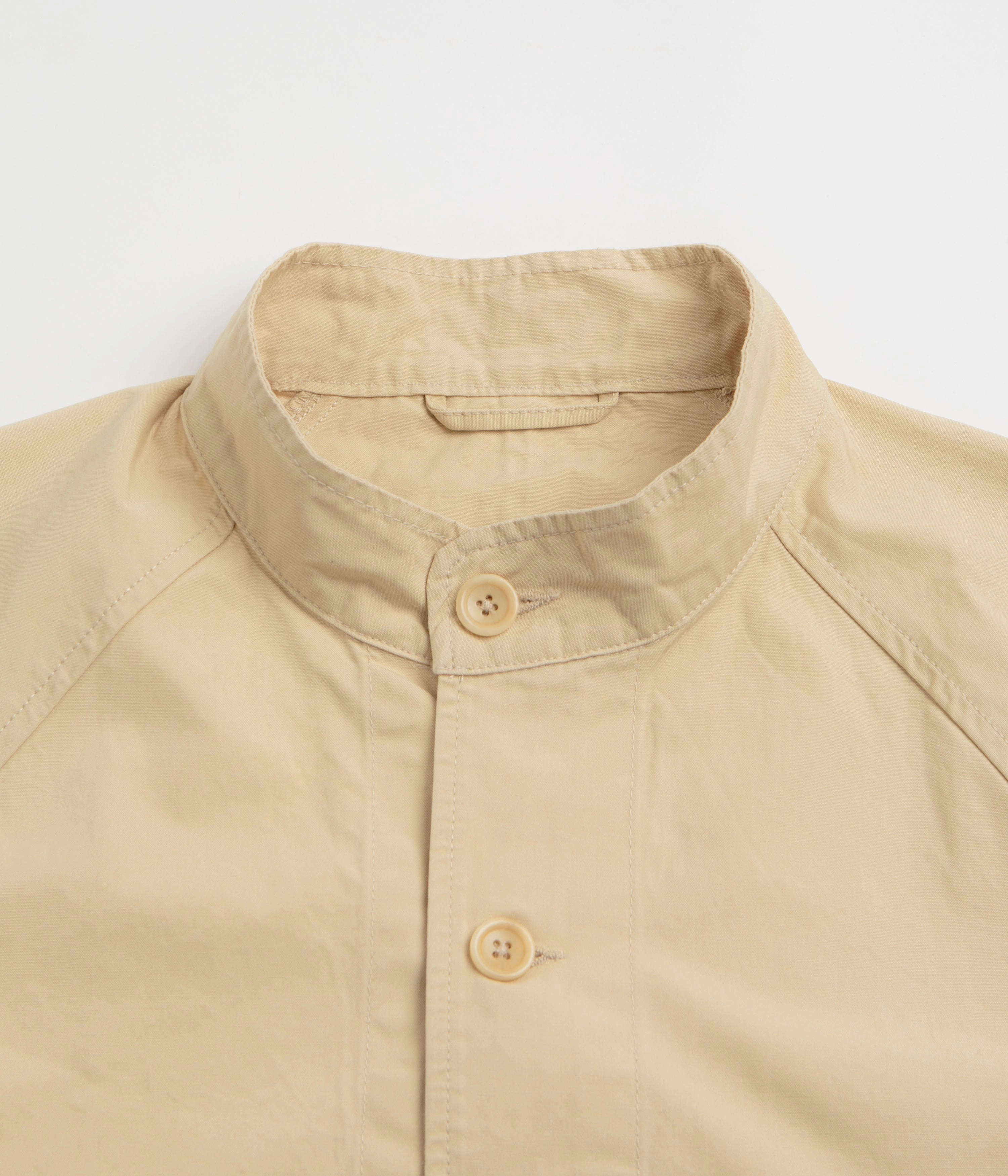 Zippered Closures Service Works Fine Twill Waiters Jacket - Pale Khaki