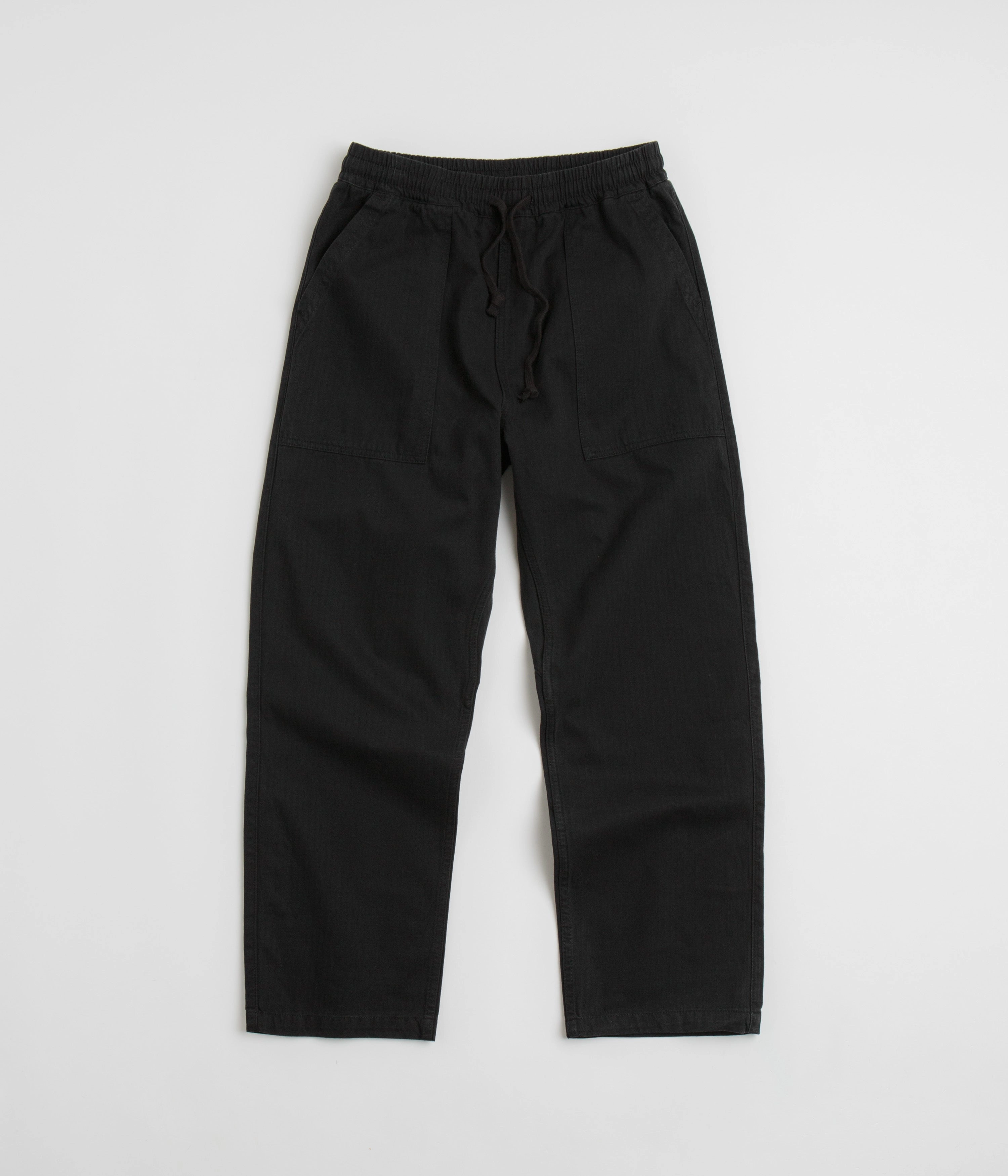 High Quality Material Service Works Herringbone Chef Pants - Black