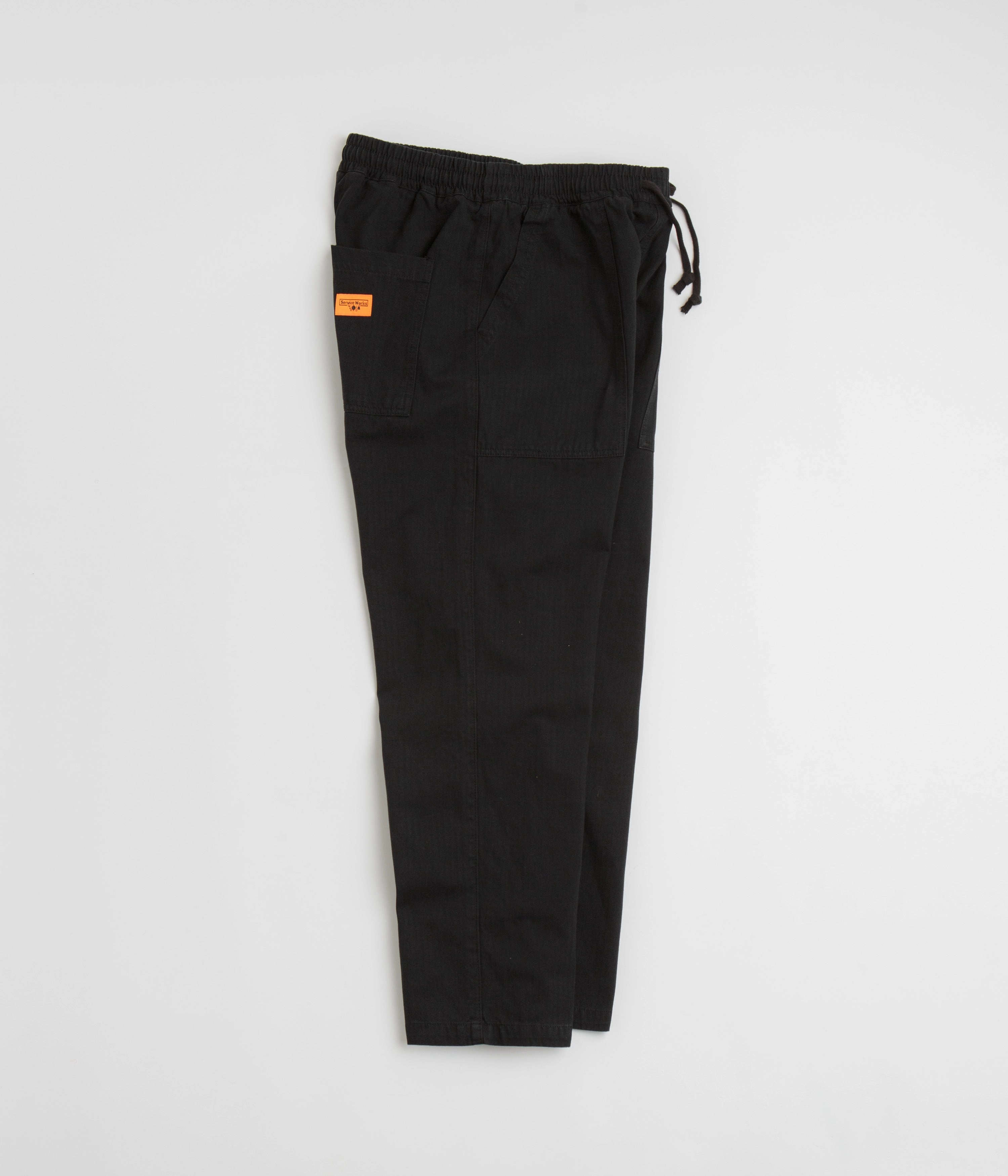 Active Layers Service Works Herringbone Chef Pants - Black
