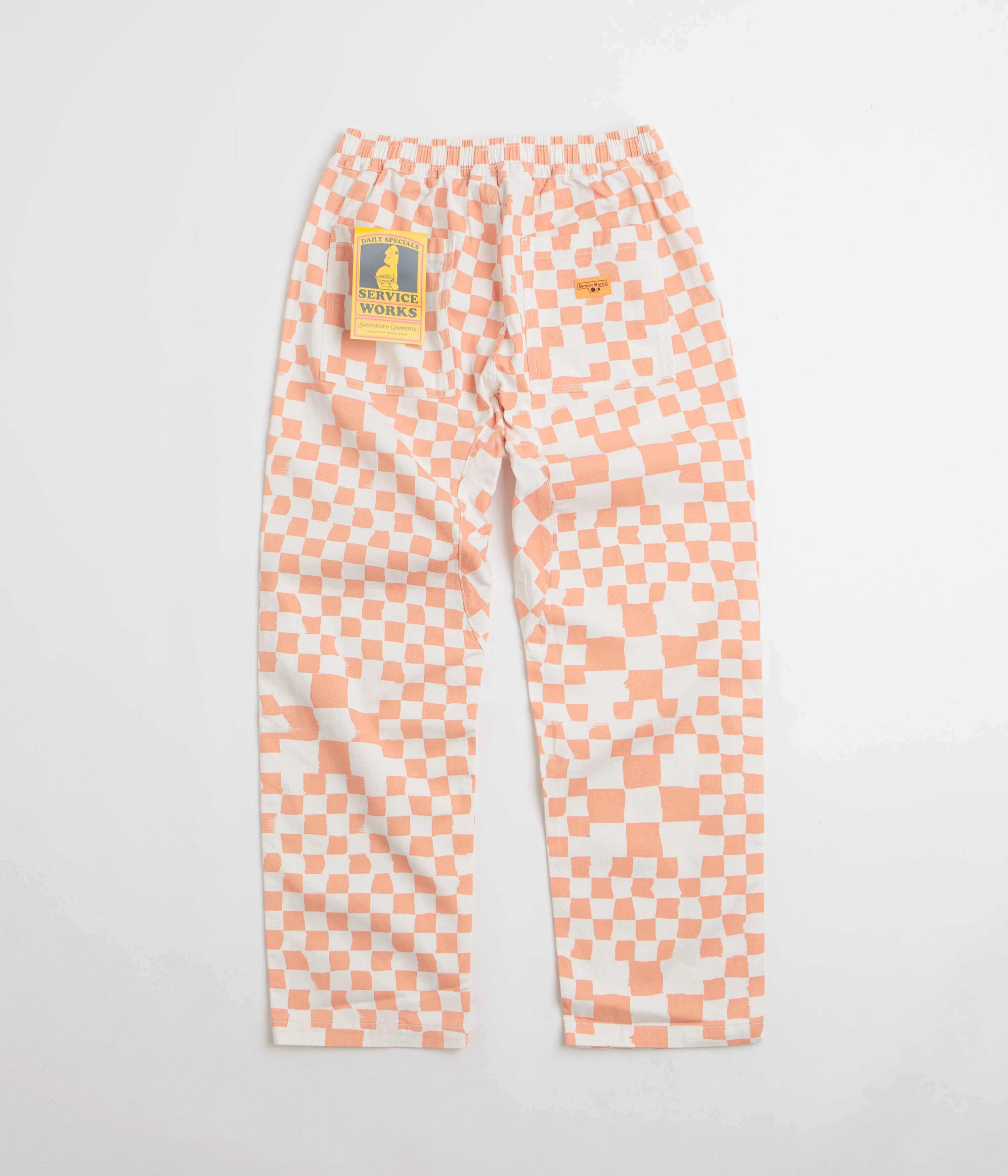 Service Works Printed Chef Pants - Salmon Checker Cold Weather Wear