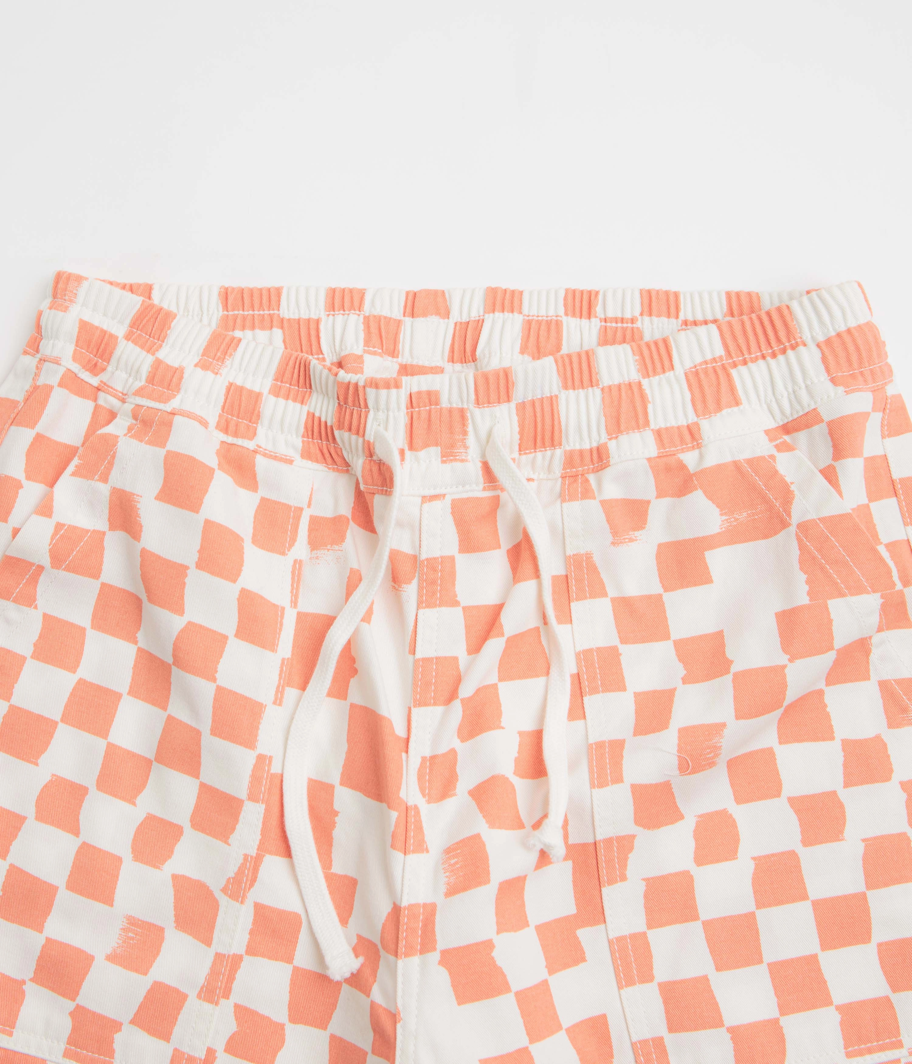 Service Works Printed Chef Shorts - Salmon Checker Cool Weather Light Layer