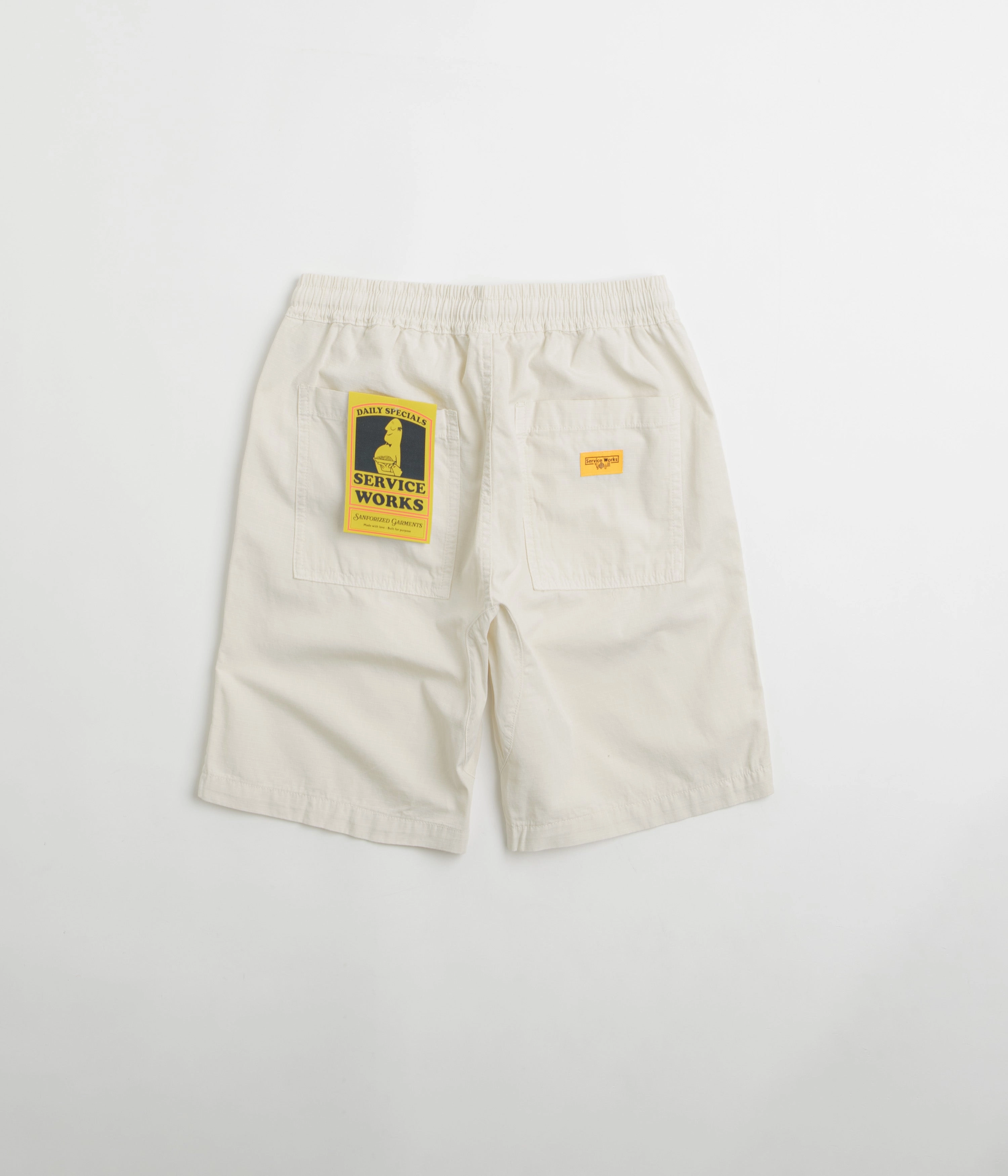 Spandex shorts Soft Touch Service Works Ripstop Chef Shorts - Bone
