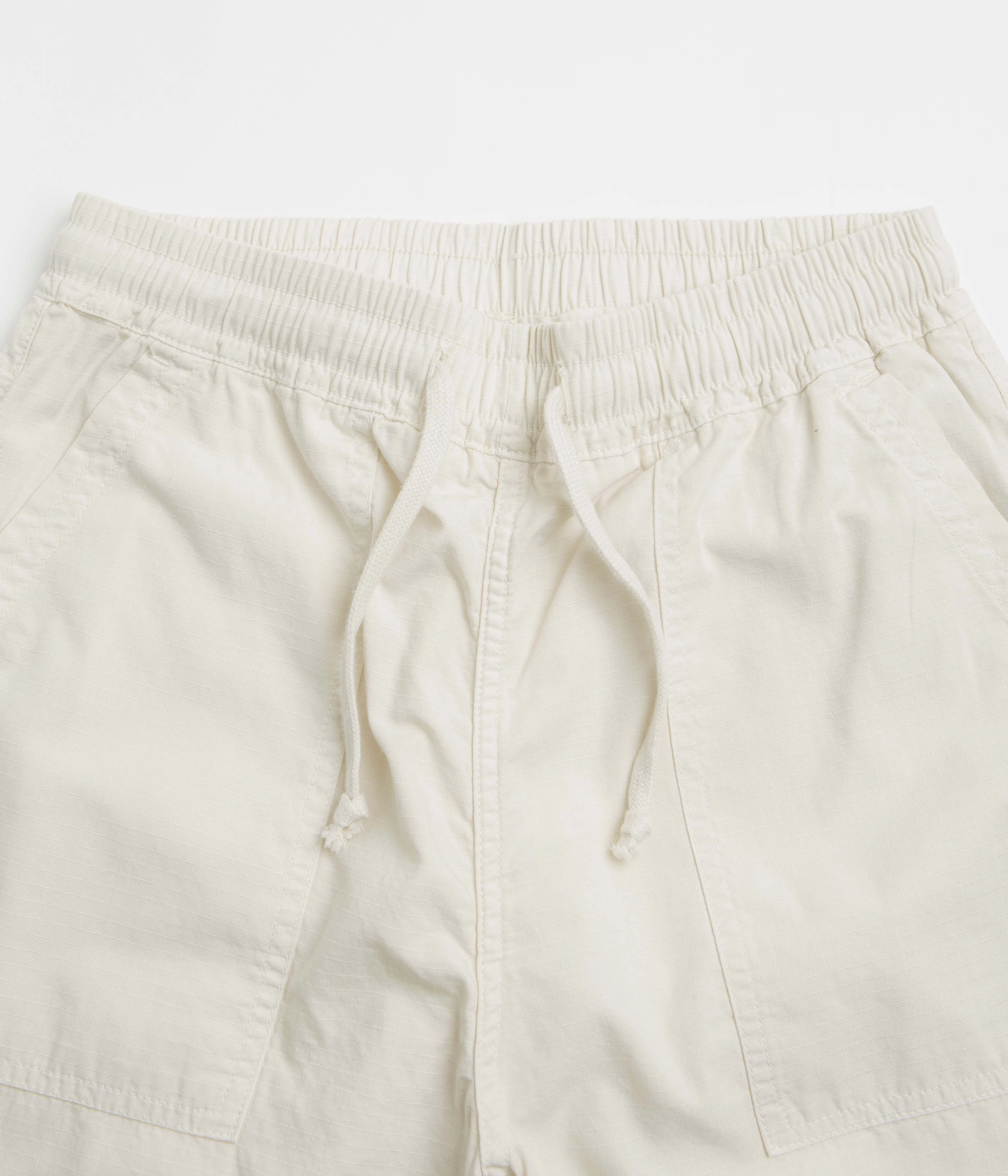Sleek Waist Soft Waistband Service Works Ripstop Chef Shorts - Bone