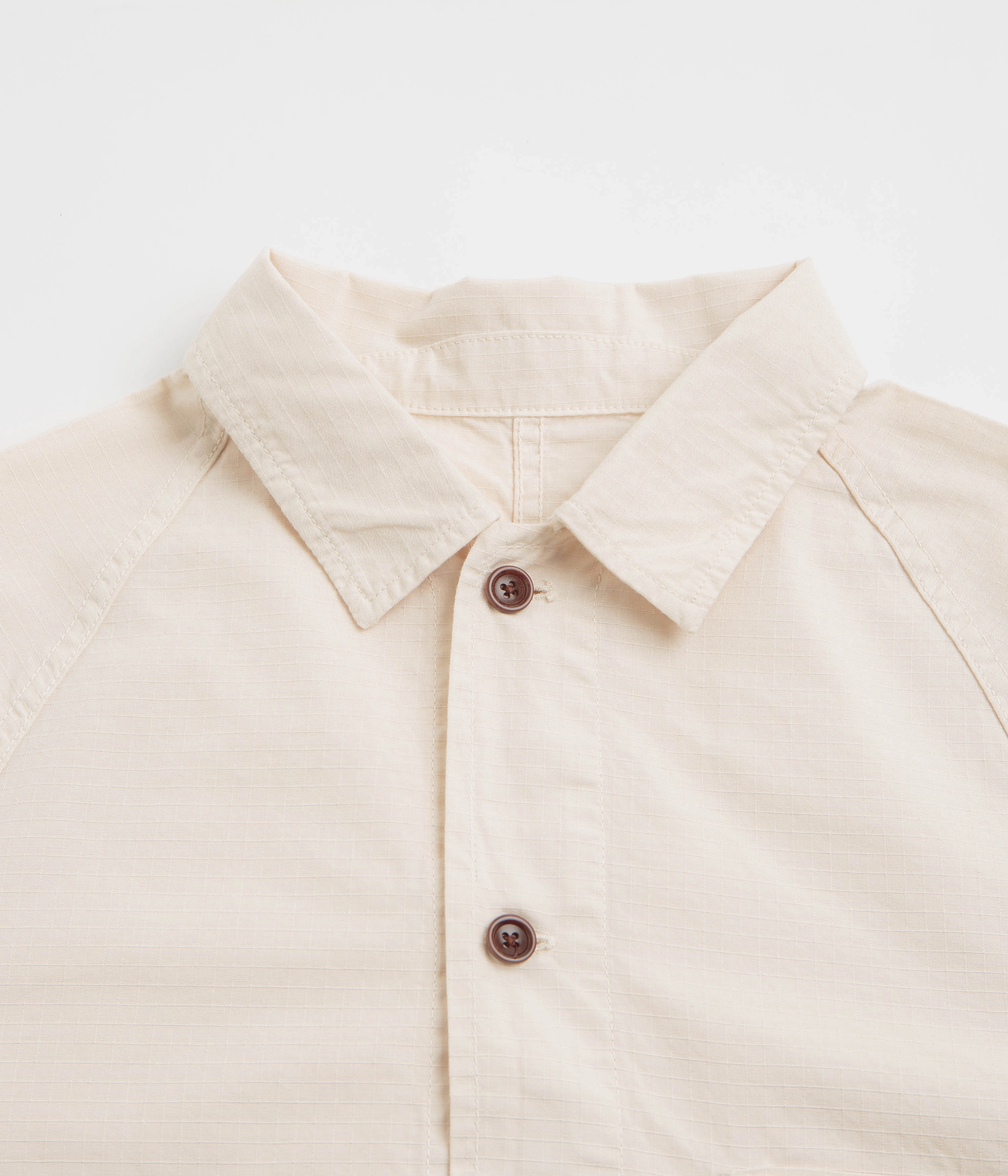 Convertible Style Hypoallergenic Textile Service Works Ripstop FOH Jacket - Bone