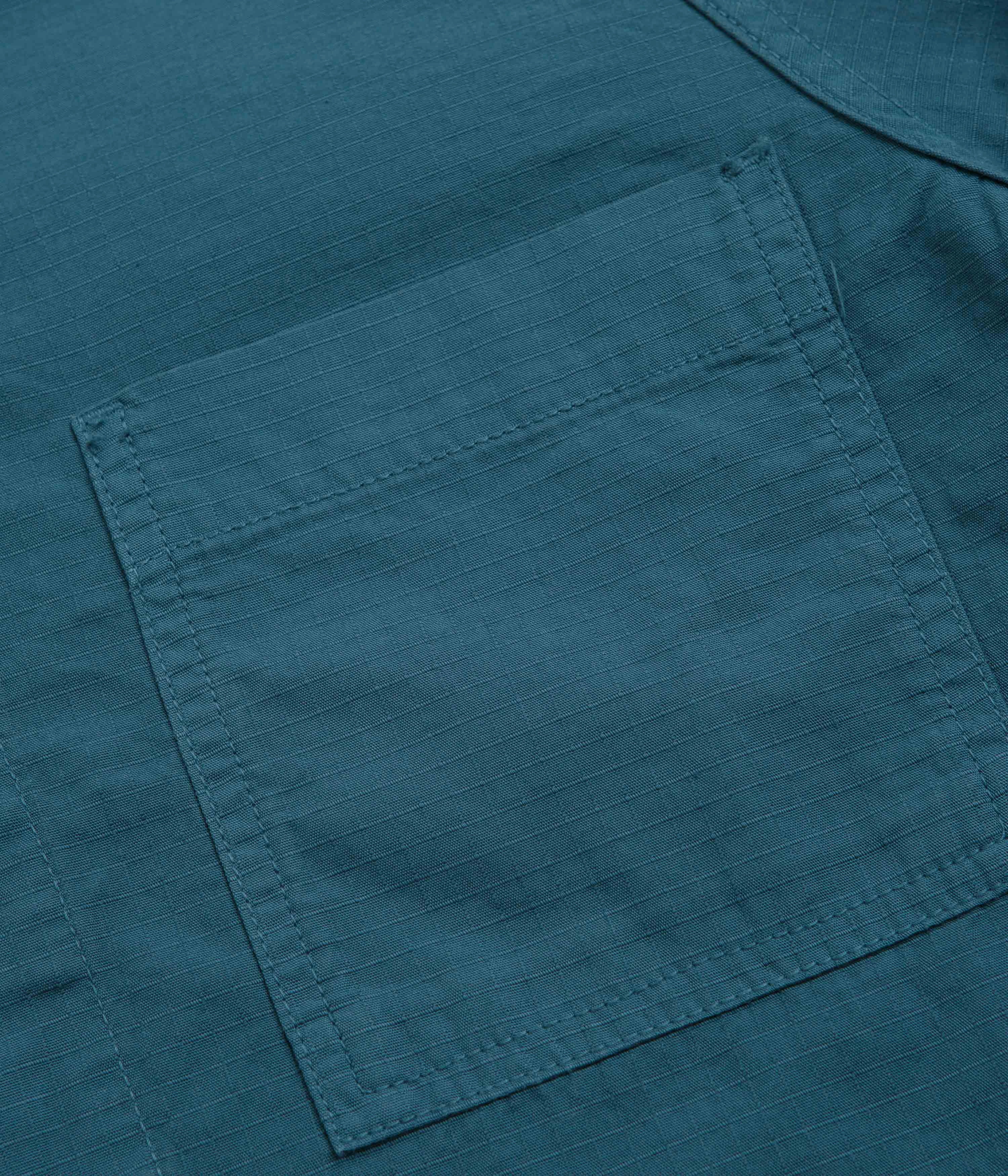 Static Dissipating Threading Sealed Seams Service Works Ripstop FOH Jacket - Ocean