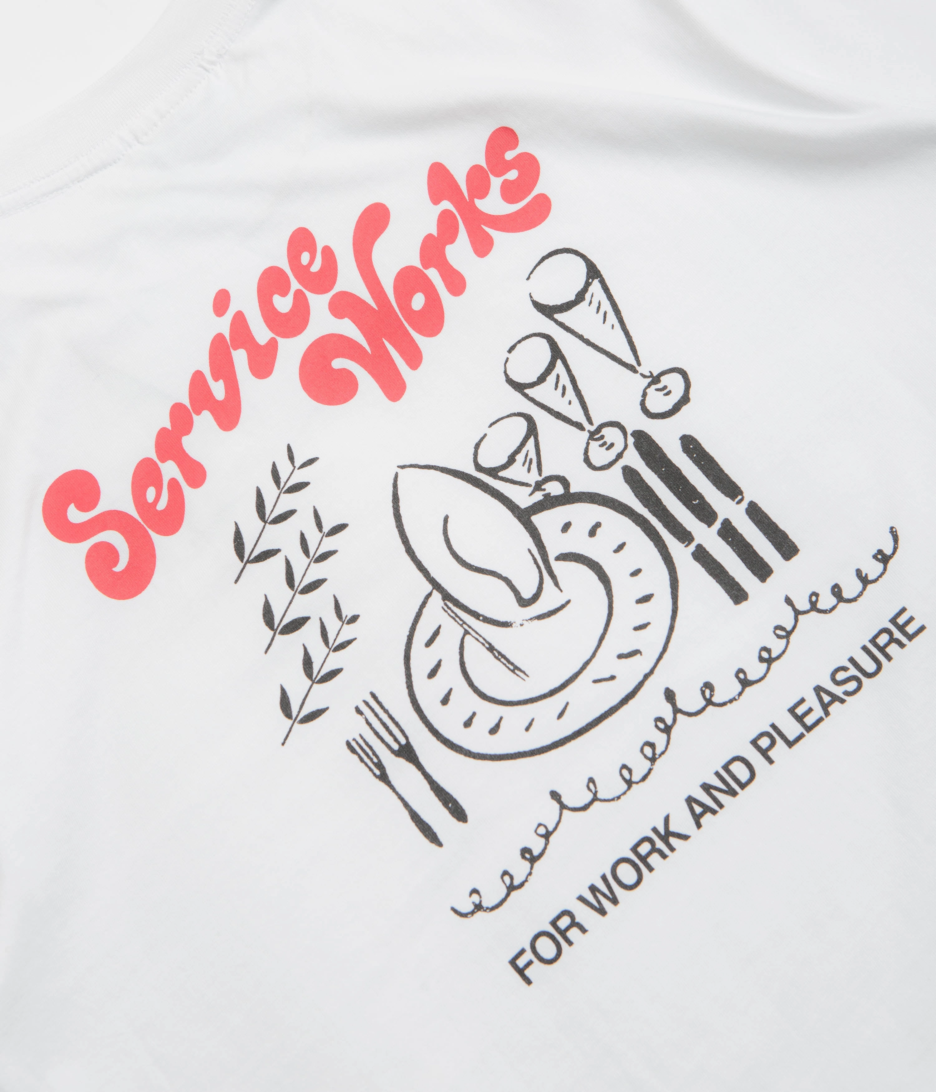 Casual Choice Sophisticated Casual Service Works Work   Pleasure T-Shirt - White