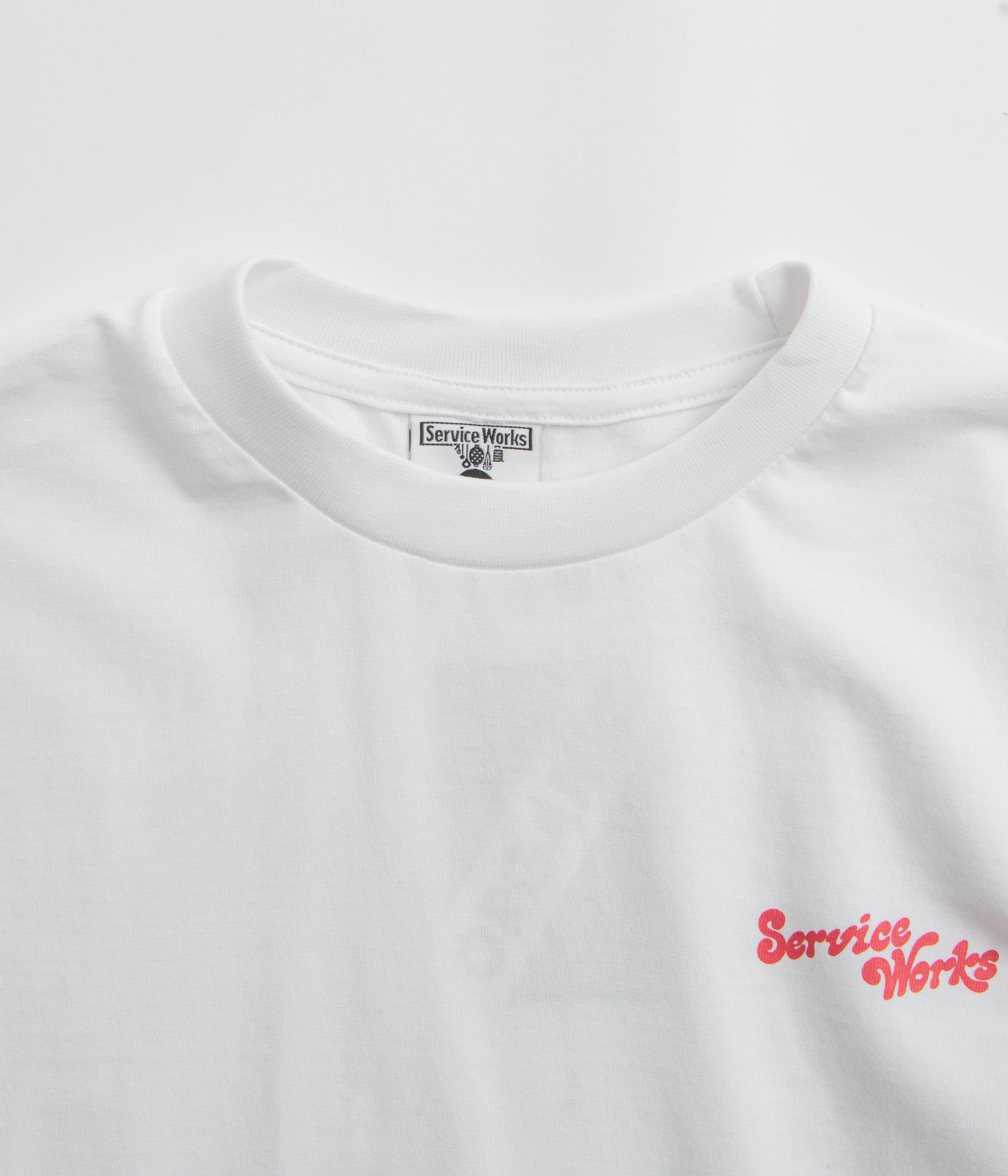 Classic Outfit Style Effortless Wearable Service Works Work   Pleasure T-Shirt - White