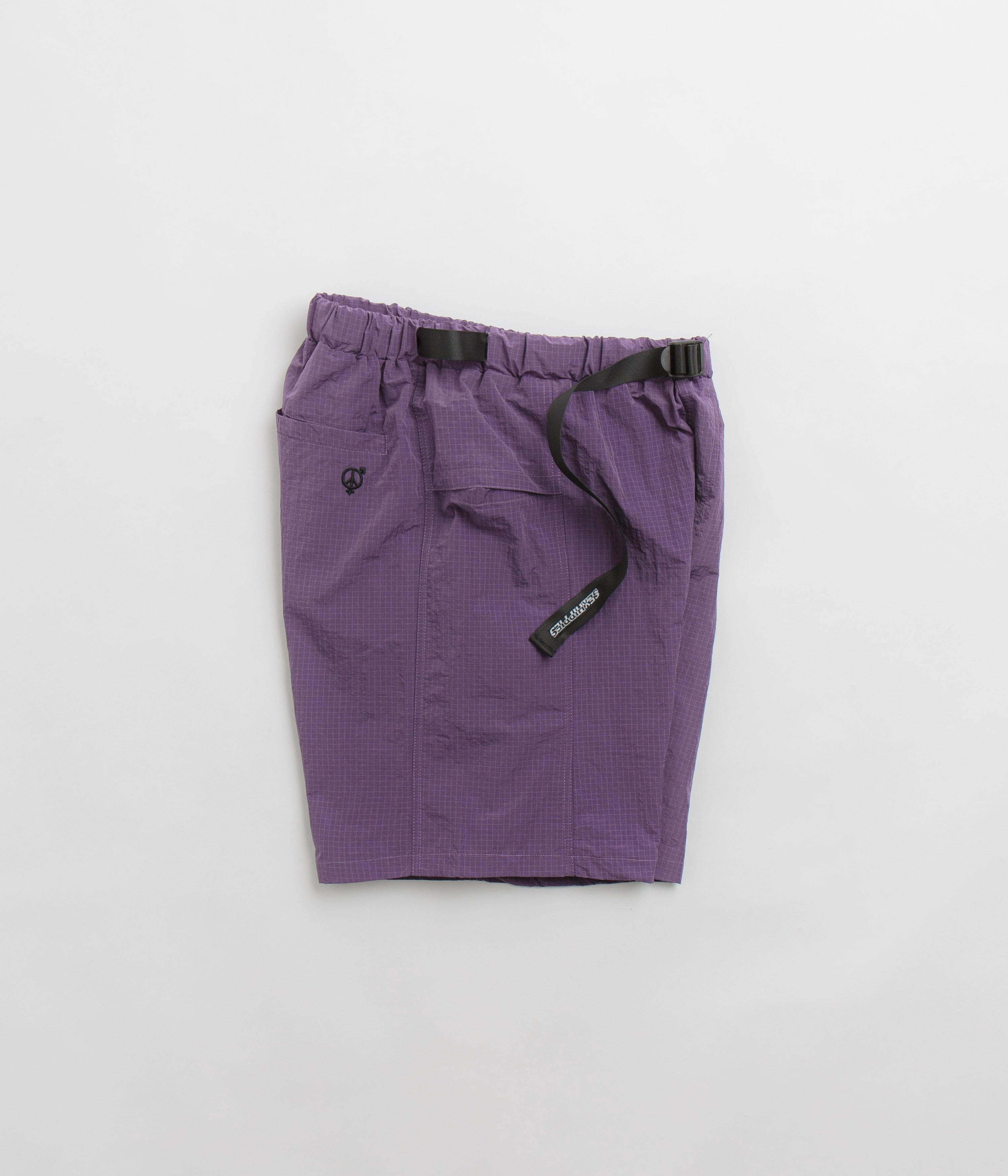 Handmade Easy Care Fabric Sexhippies Rapids Shorts - Purple