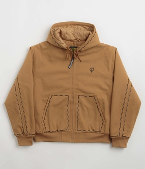 Wind Resistant Fabric Mesh Venting Sexhippies Welders Stitch Heavyweight Canvas Jacket - Work Wear Brown