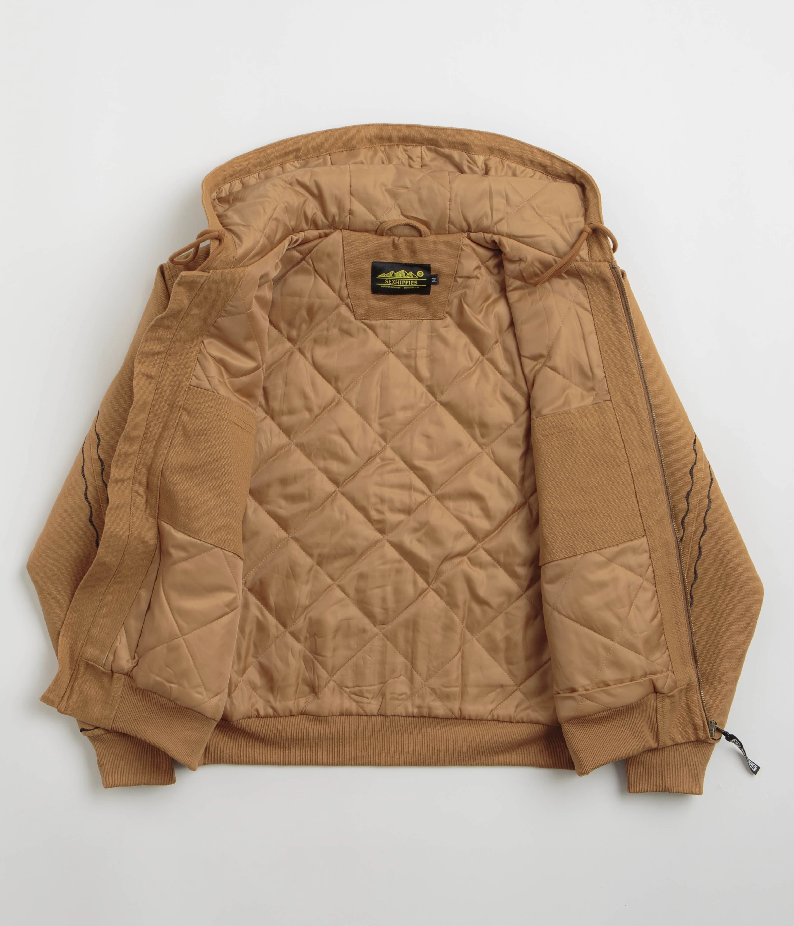 Sexhippies Welders Stitch Heavyweight Canvas Jacket - Work Wear Brown Modern Layers