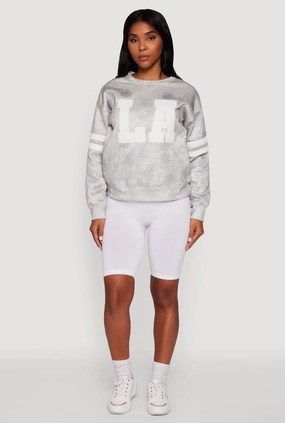 Hunter Camo NY Graphic Varsity Stripe Sweatshirt Interview