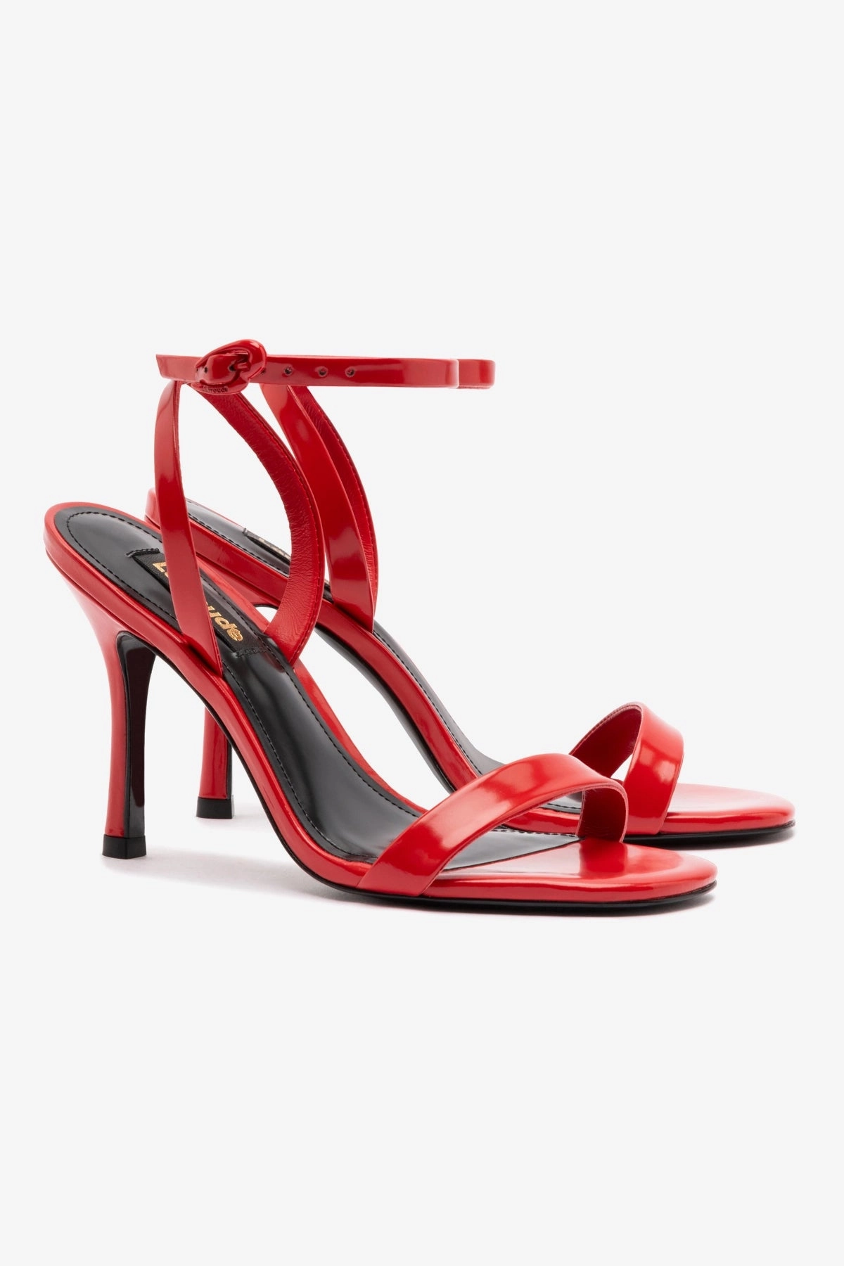 Comfort Walk Footbed Massage Nodes Veronina Sandal In Scarlet Patent Leather