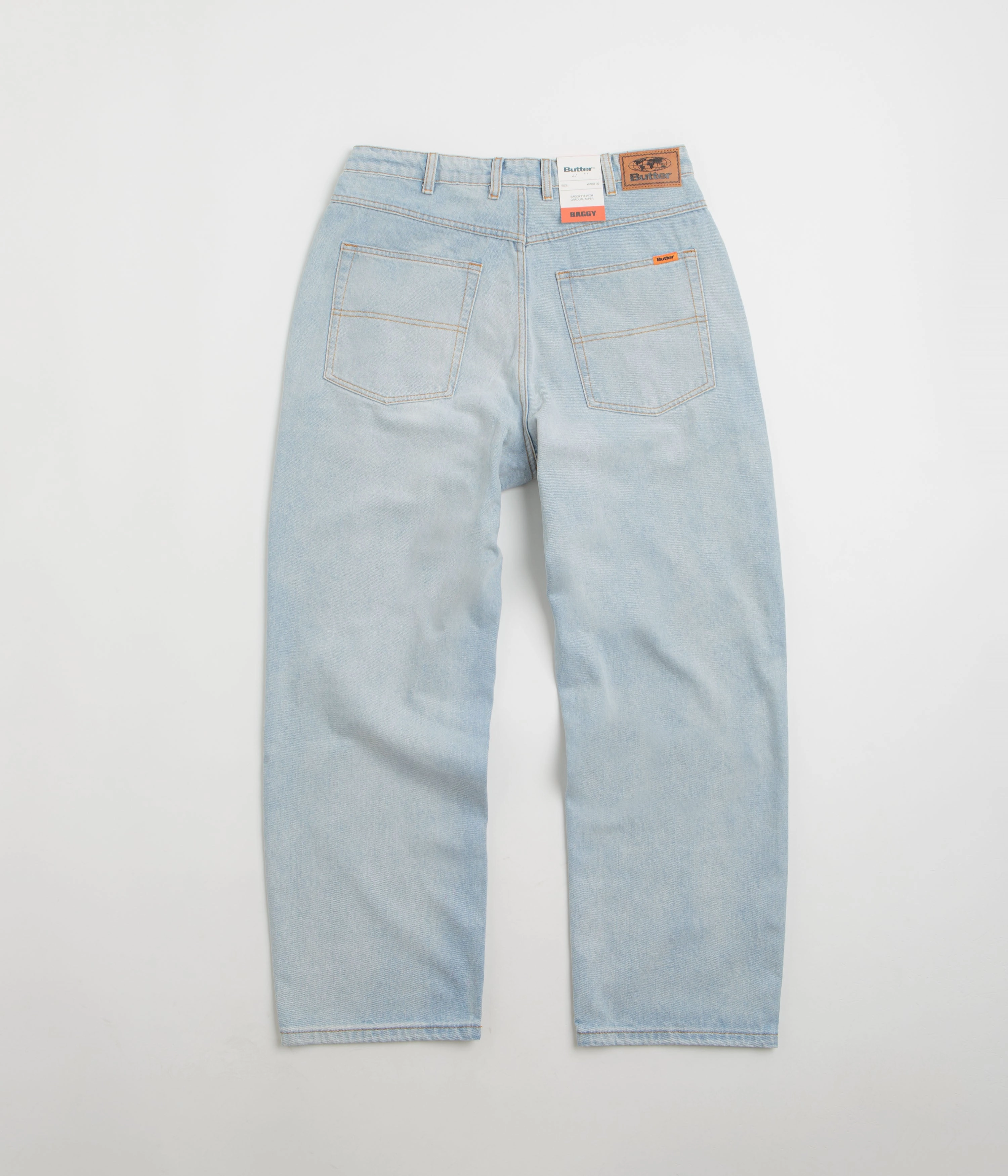 Butter Goods Baggy Jeans - Light Blue / Blue Sport Fit