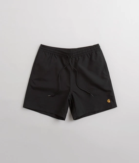 Dynamic Tension Control Carhartt Chase Swim Trunks - Black / Gold / Black
