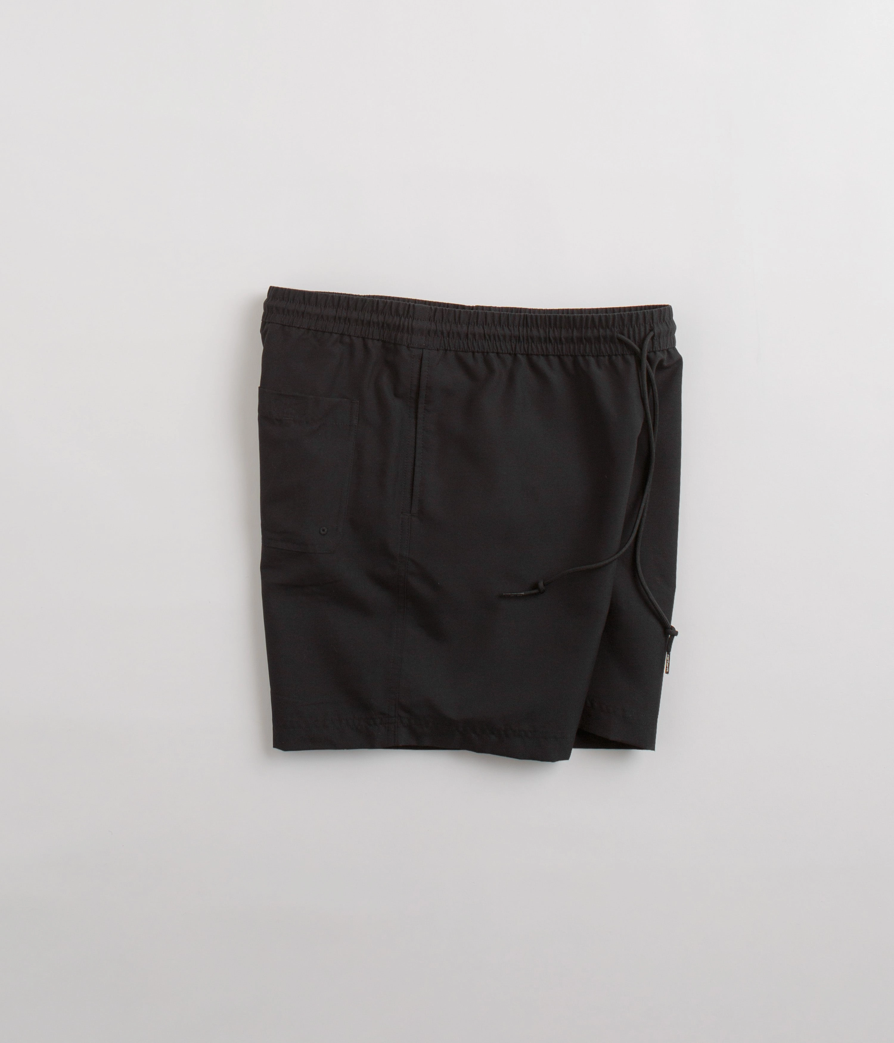Minimal Waistband Carhartt Chase Swim Trunks - Black / Gold / Black