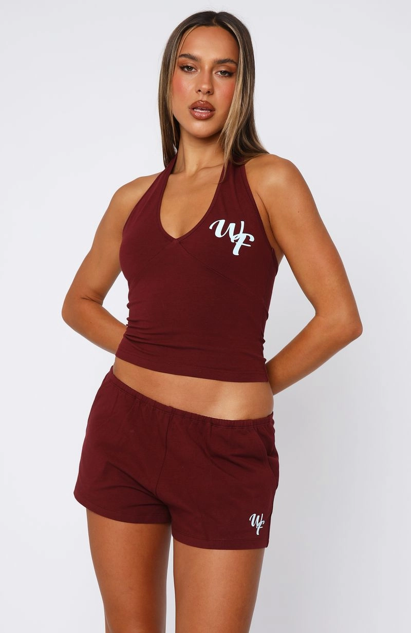 Performance Look Fit Design Made Me Better Relaxed Shorts Burgundy