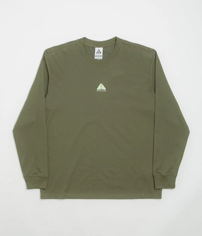 Chilly Day Essentials Airflow Mesh Panels Nike ACG Lungs Long Sleeve T-Shirt - Medium Olive