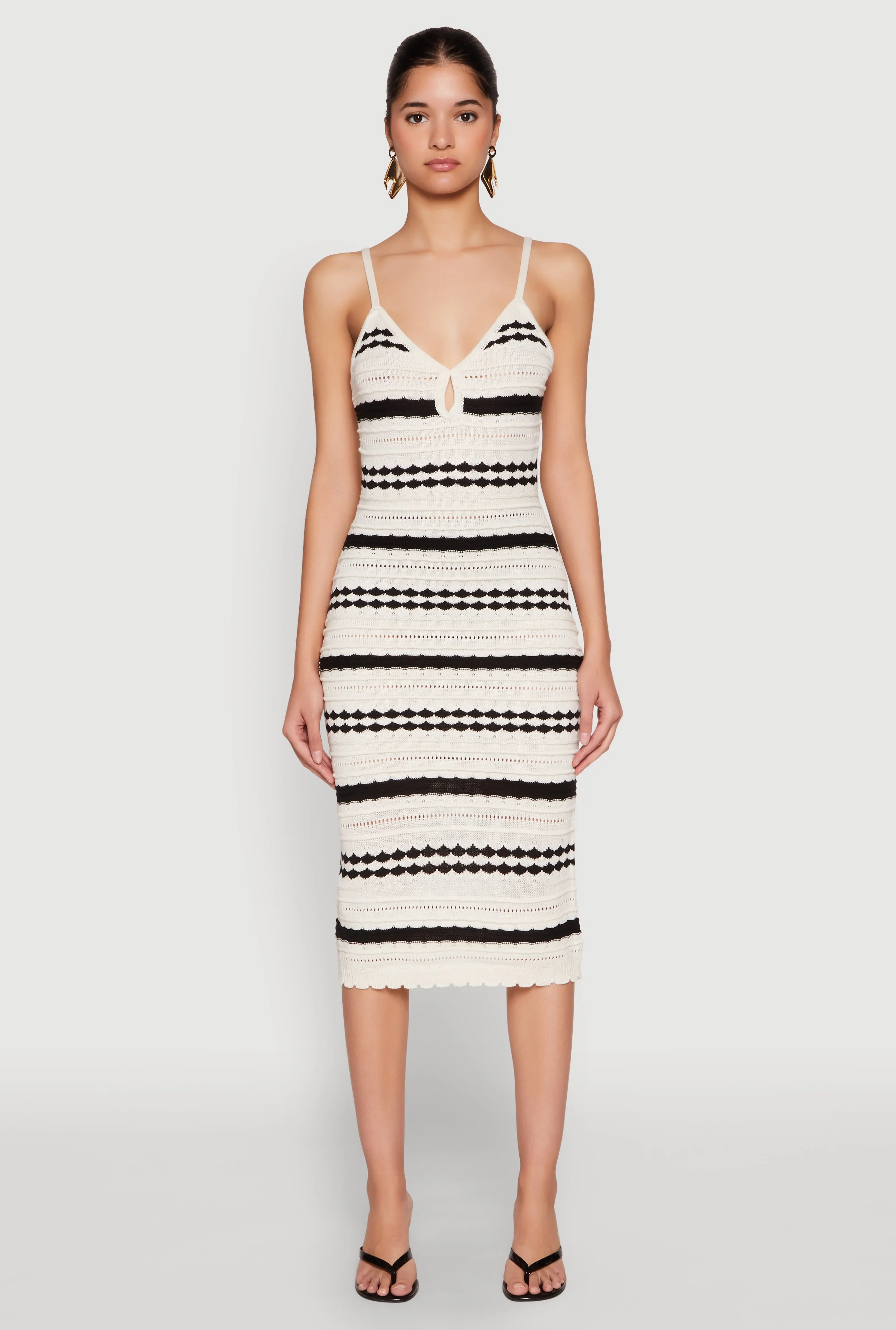 Polished Style Almost Famous Striped Cami Dress