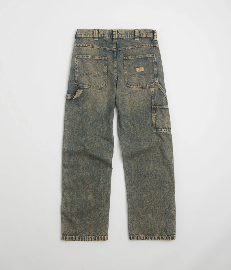 Casual Layering FlameRetardantTreatment Dickies Stevensville Carpenter Jeans - Yellow Fade Indigo