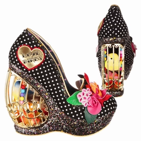 Work Chic Open Back Heeled Sandals Canary Cabaret