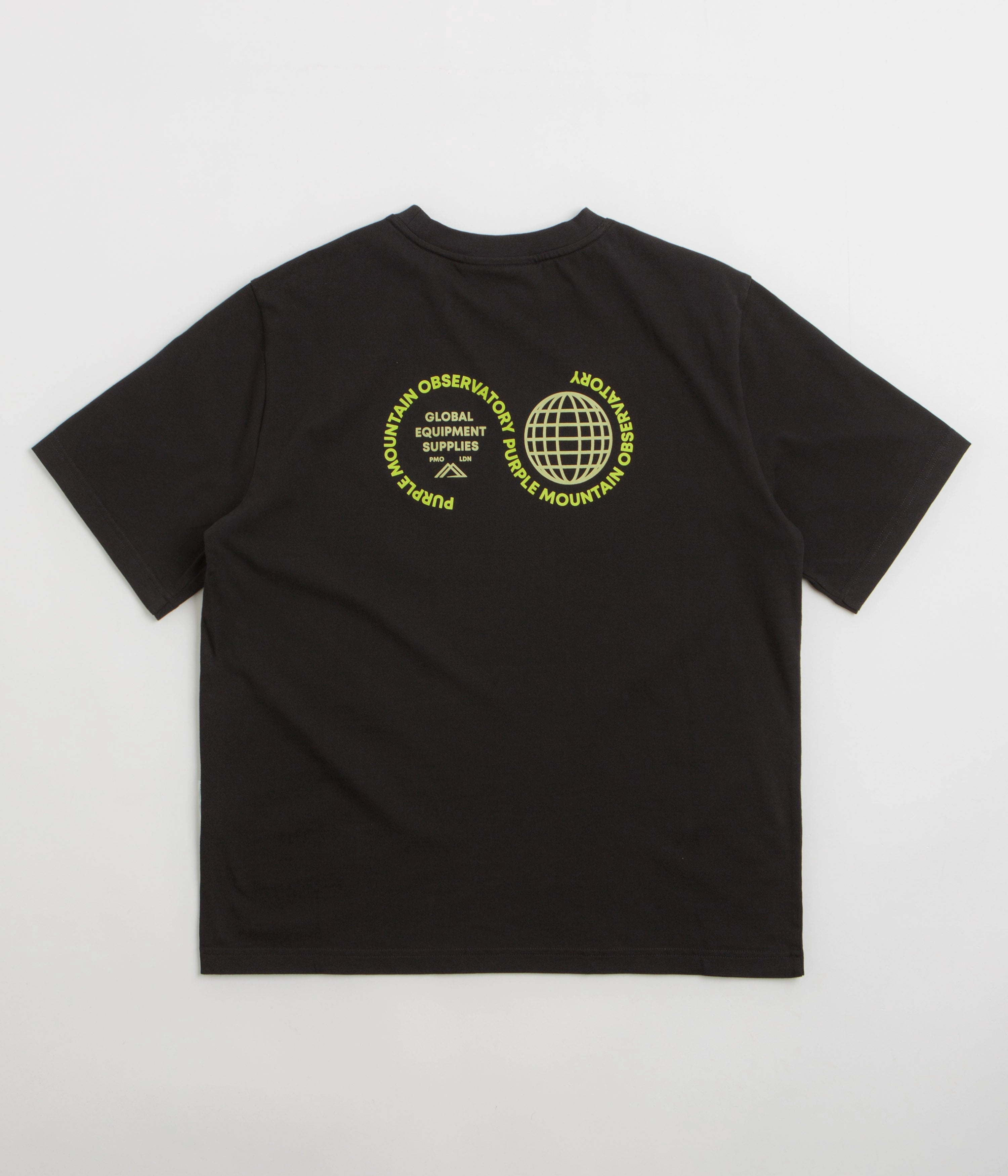 Holiday Casual LightweightBlend Purple Mountain Observatory Globe T-Shirt - Black