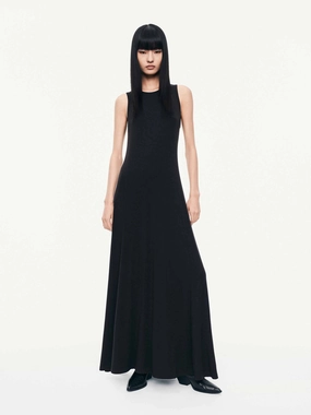 Easy Tones Shiny-Lining Sleeveless Waisted Dress