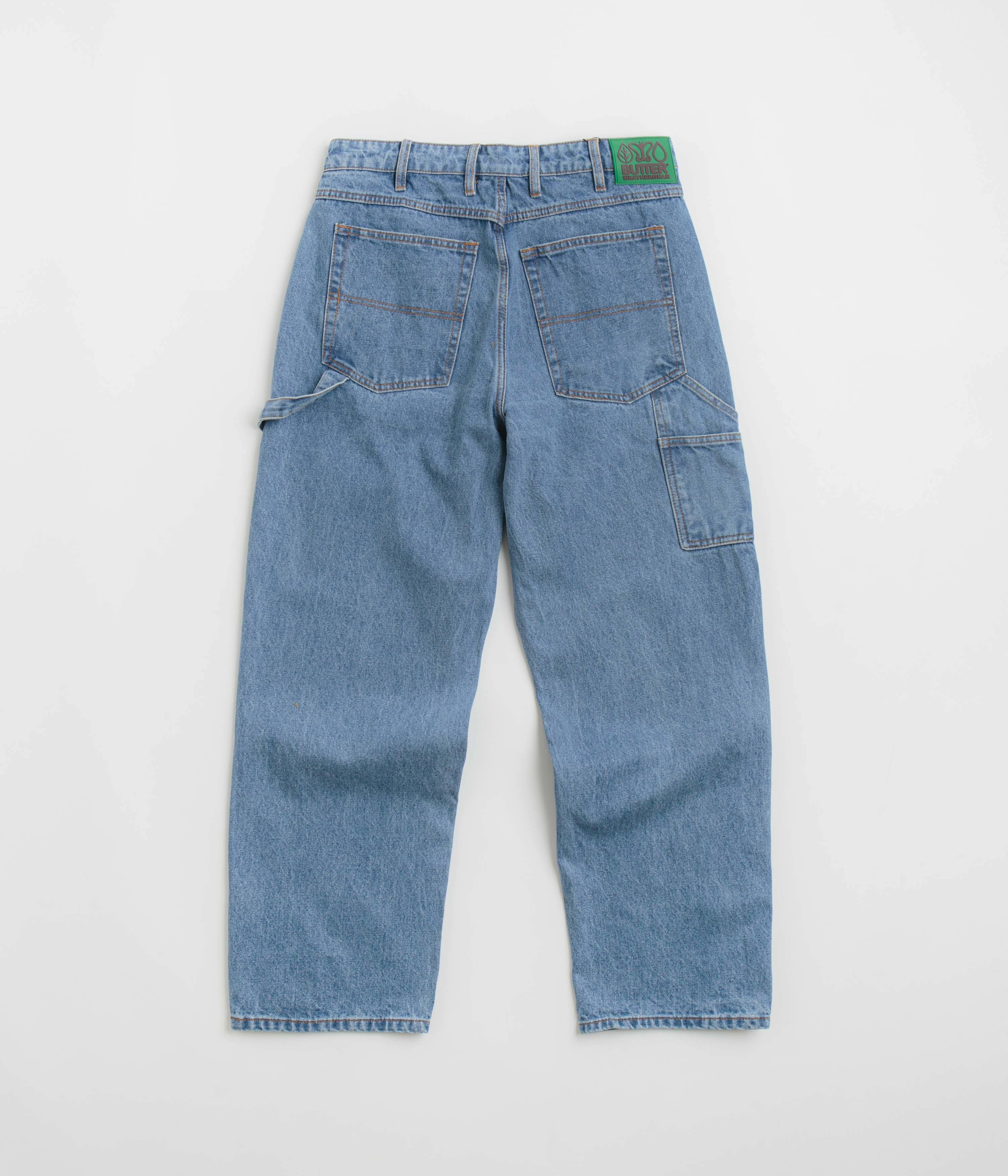 Butter Goods Weathergear Heavyweight Jeans - Worn Indigo Flattering Style