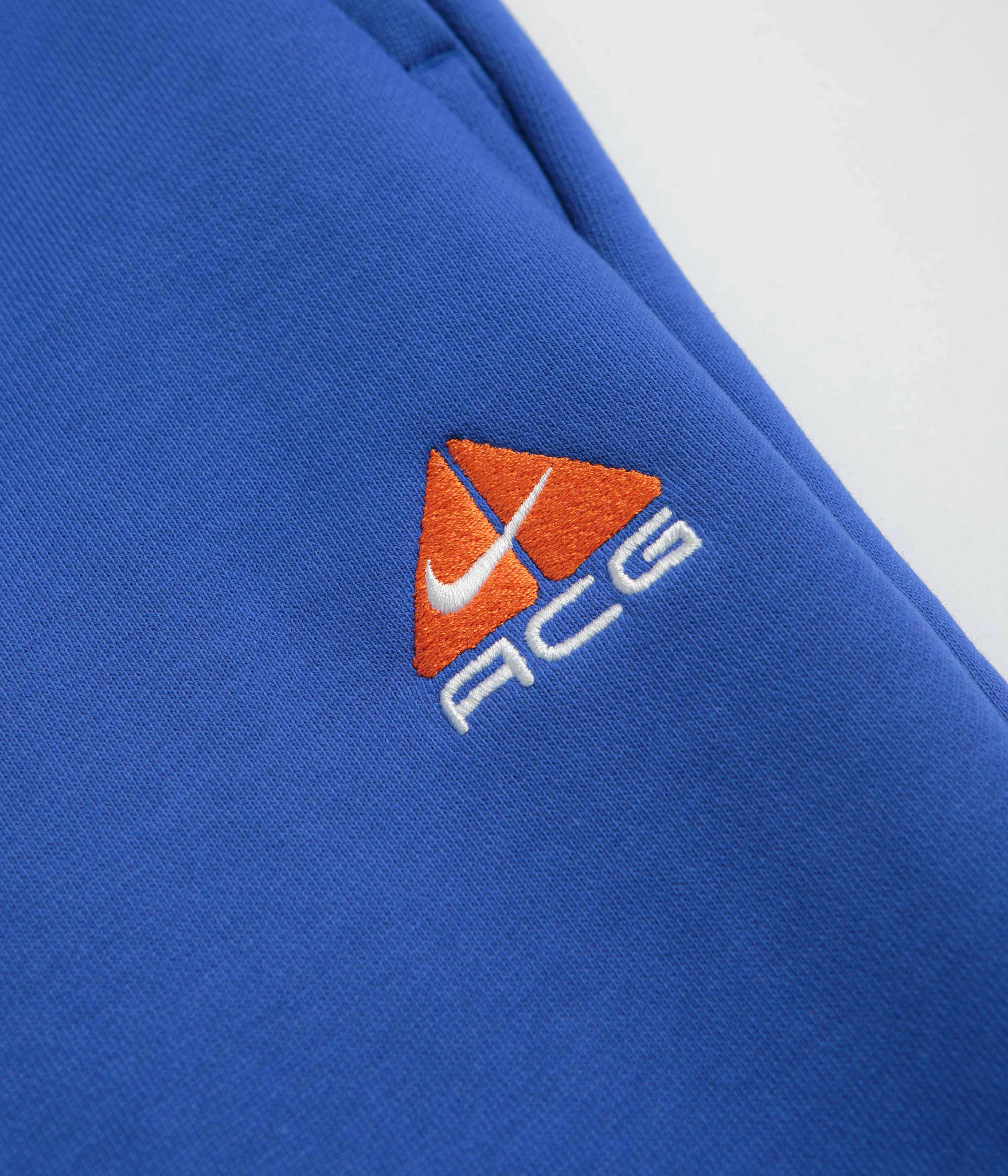 Nike ACG Tuff Fleece Lungs Pants - Game Royal / Safety Orange / Summit White Ultra Soft Texture AntibacterialCoating