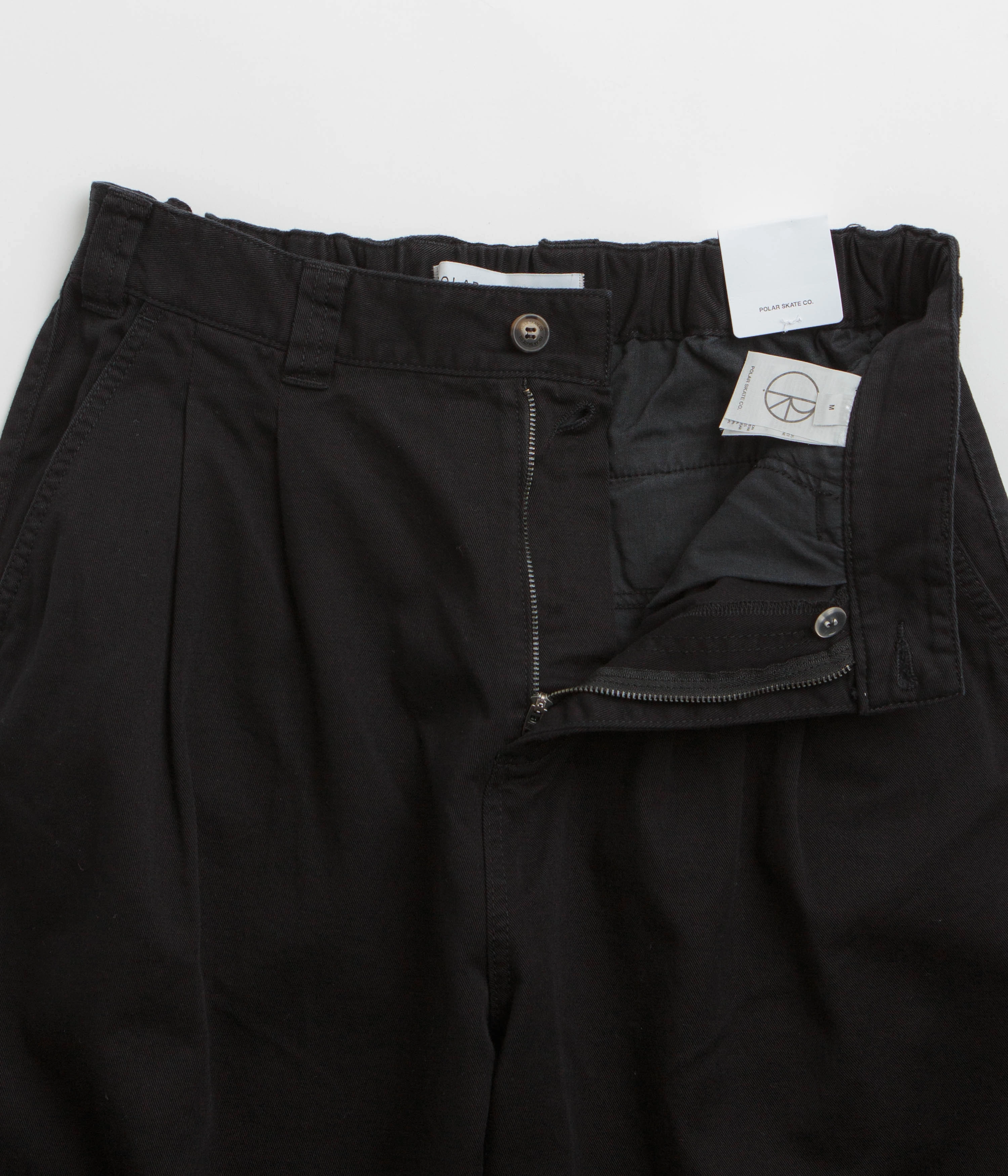 Polar Railway Chinos - Black Flexible Knee Articulation EcoFriendlyMaterial
