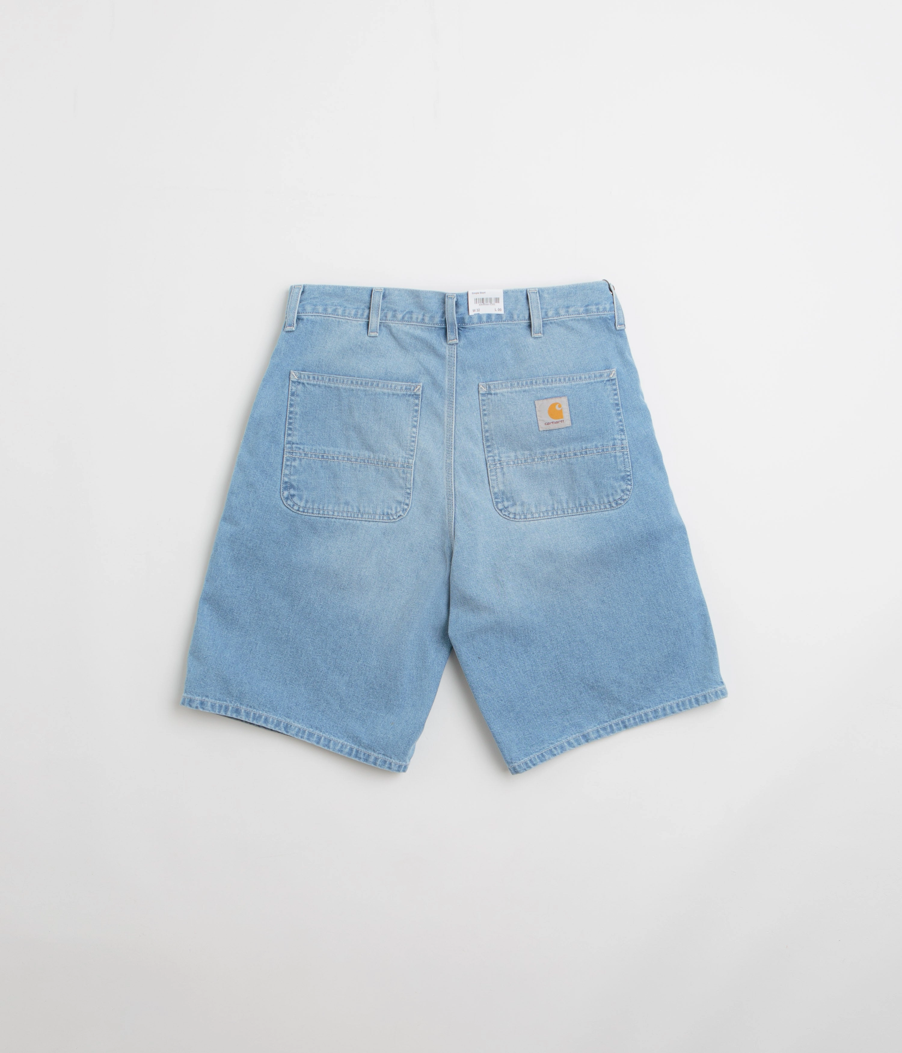 Travel Fit Carhartt Simple Shorts - Blue Light True Washed