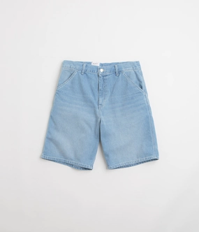 Sleek Look TearResistantBuild Carhartt Simple Shorts - Blue Light True Washed
