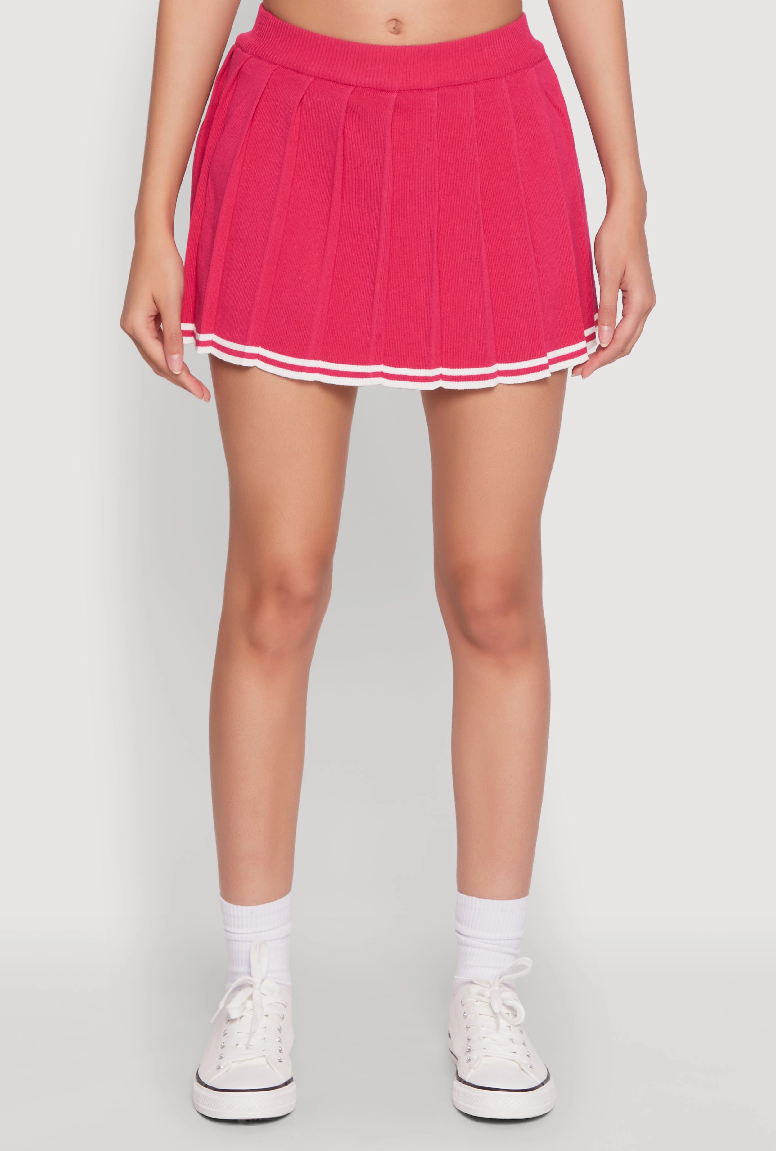 Daisy Pleated Varsity Stripe Skort Department Store Style Travel Vibes