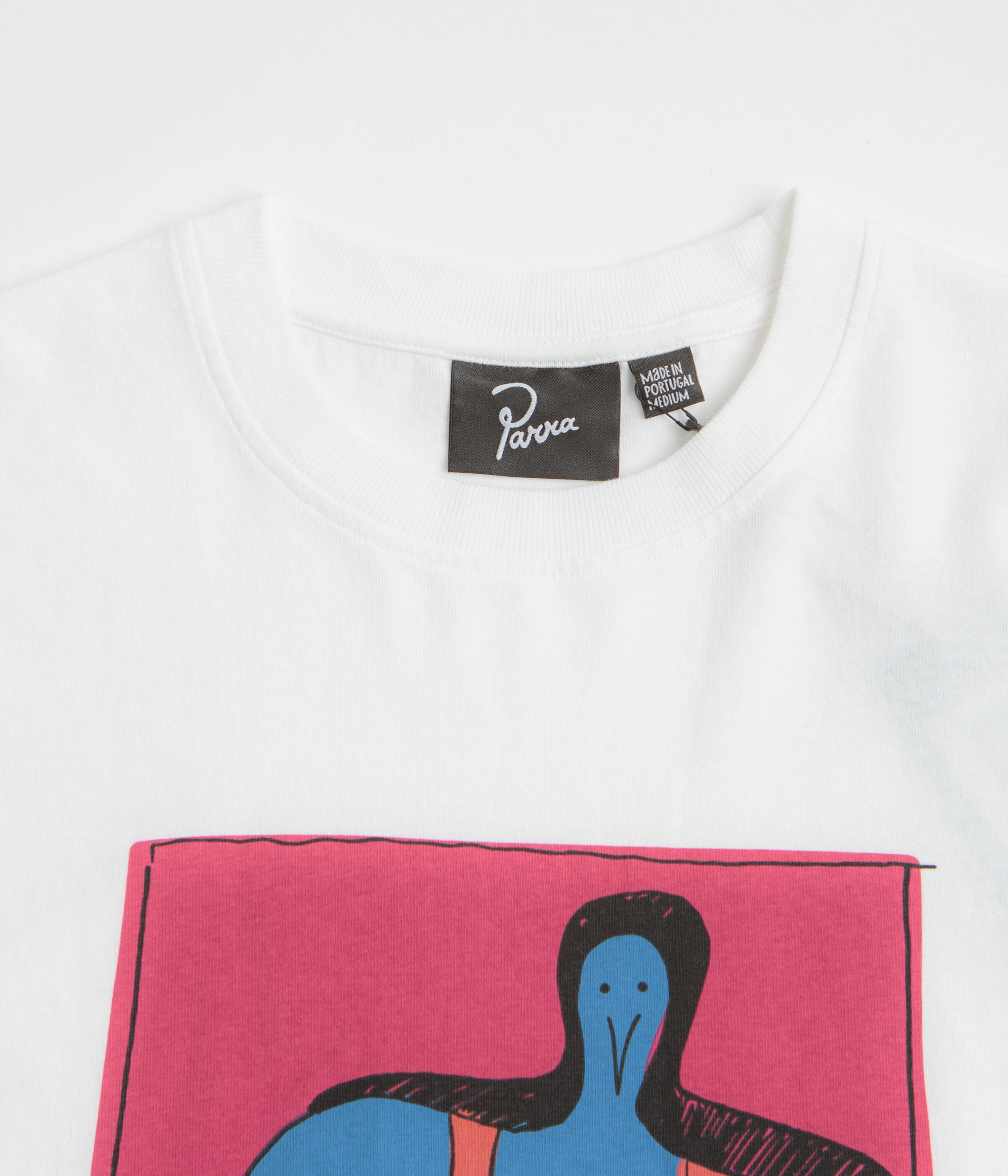 by Parra No Books T-Shirt - White High Density Fabric