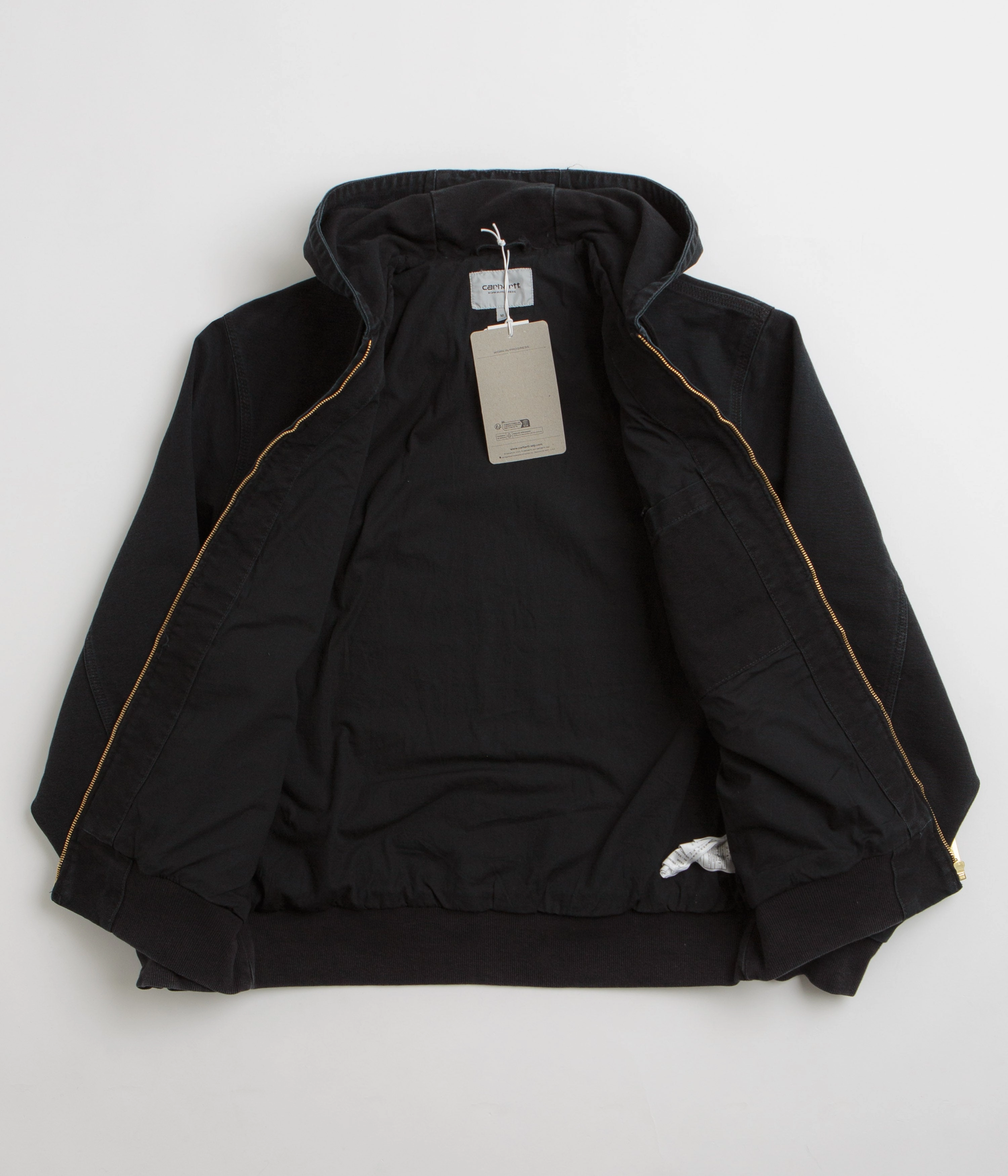 Carhartt OG Active Jacket - Black Stone Canvas Hike Fit Magnetic Fasteners