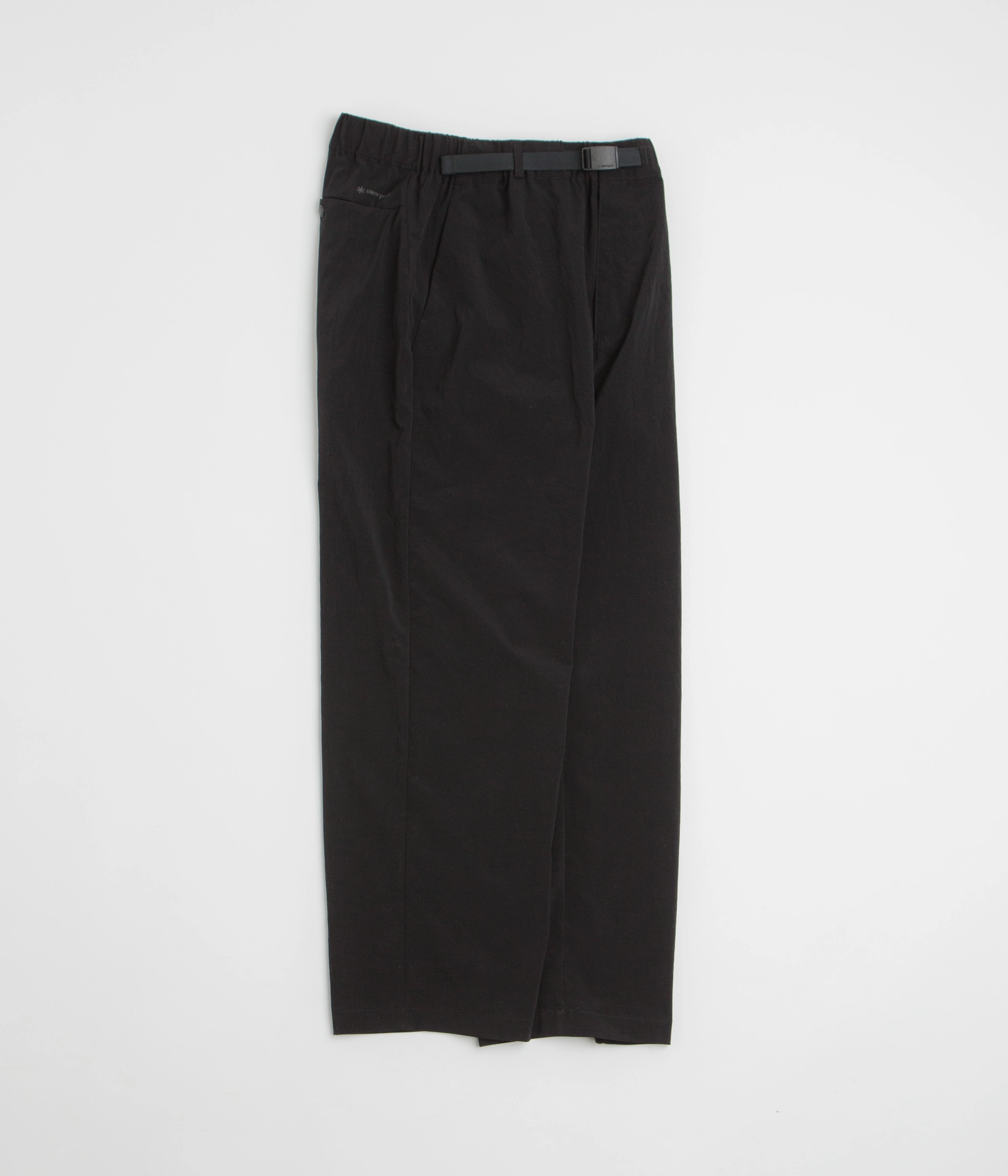 Minimal Edge Timeless Fit Snow Peak Breathable Quick Dry Pants - Black