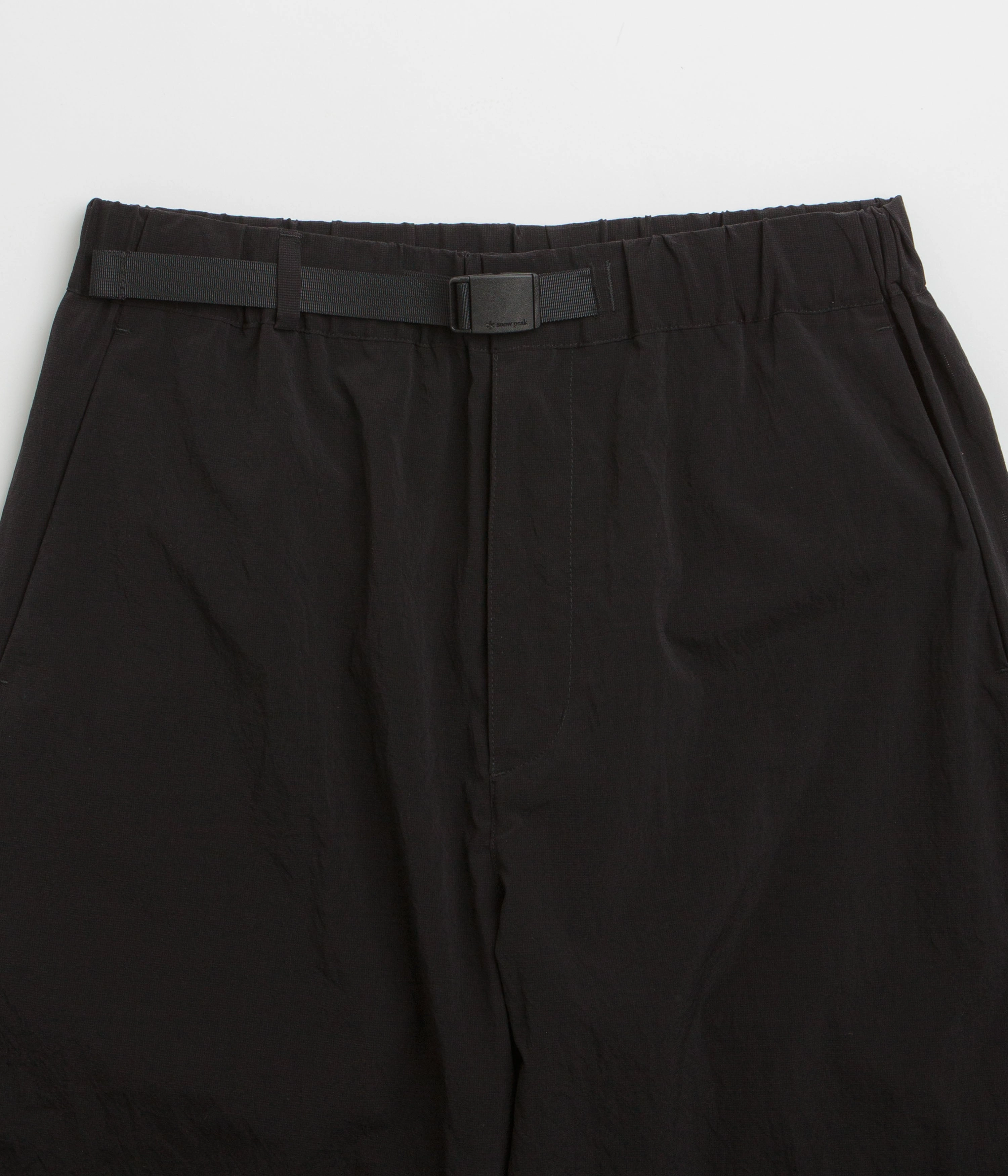 Adaptable Design Travel Essential Snow Peak Breathable Quick Dry Pants - Black