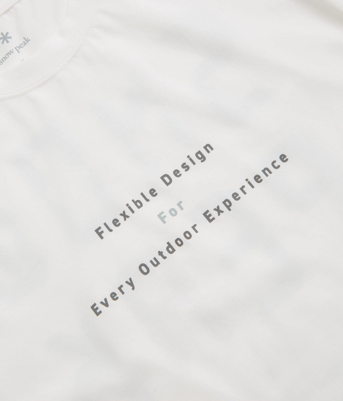 Outdoor Essentials Snow Peak Jikaro Firering Table T-Shirt - Off White