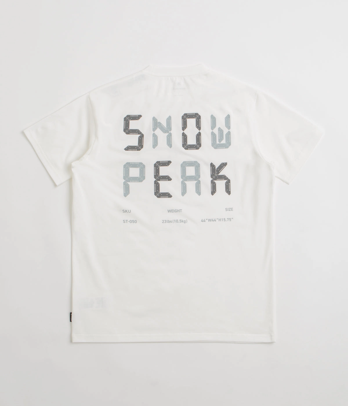 Snow Peak Jikaro Firering Table T-Shirt - Off White Solid color purity Ruffled edges