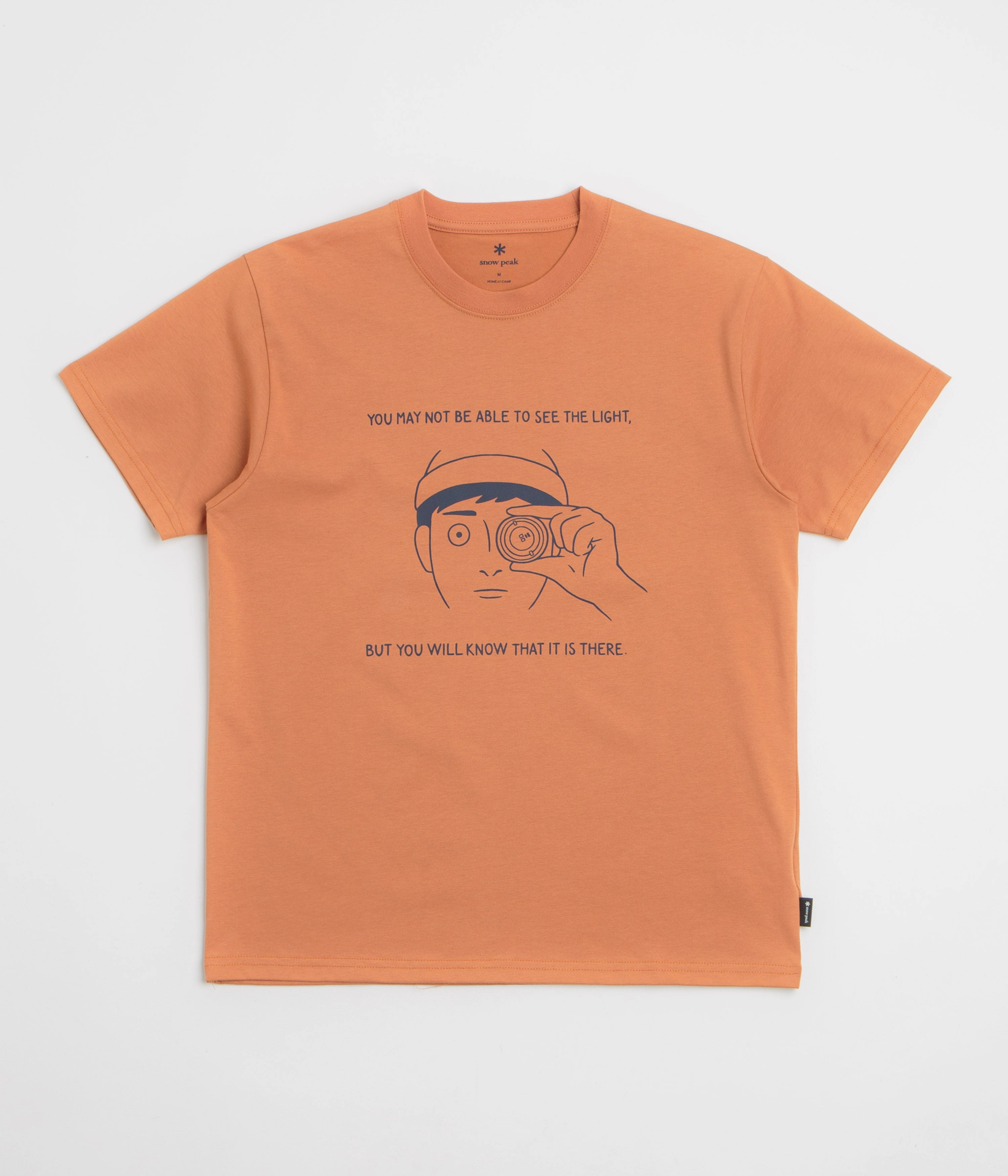 Snow Peak Lantern Eye T-Shirt - Orange Street Style Lightweight Design