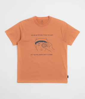 Snow Peak Lantern Eye T-Shirt - Orange Animal print wildness
