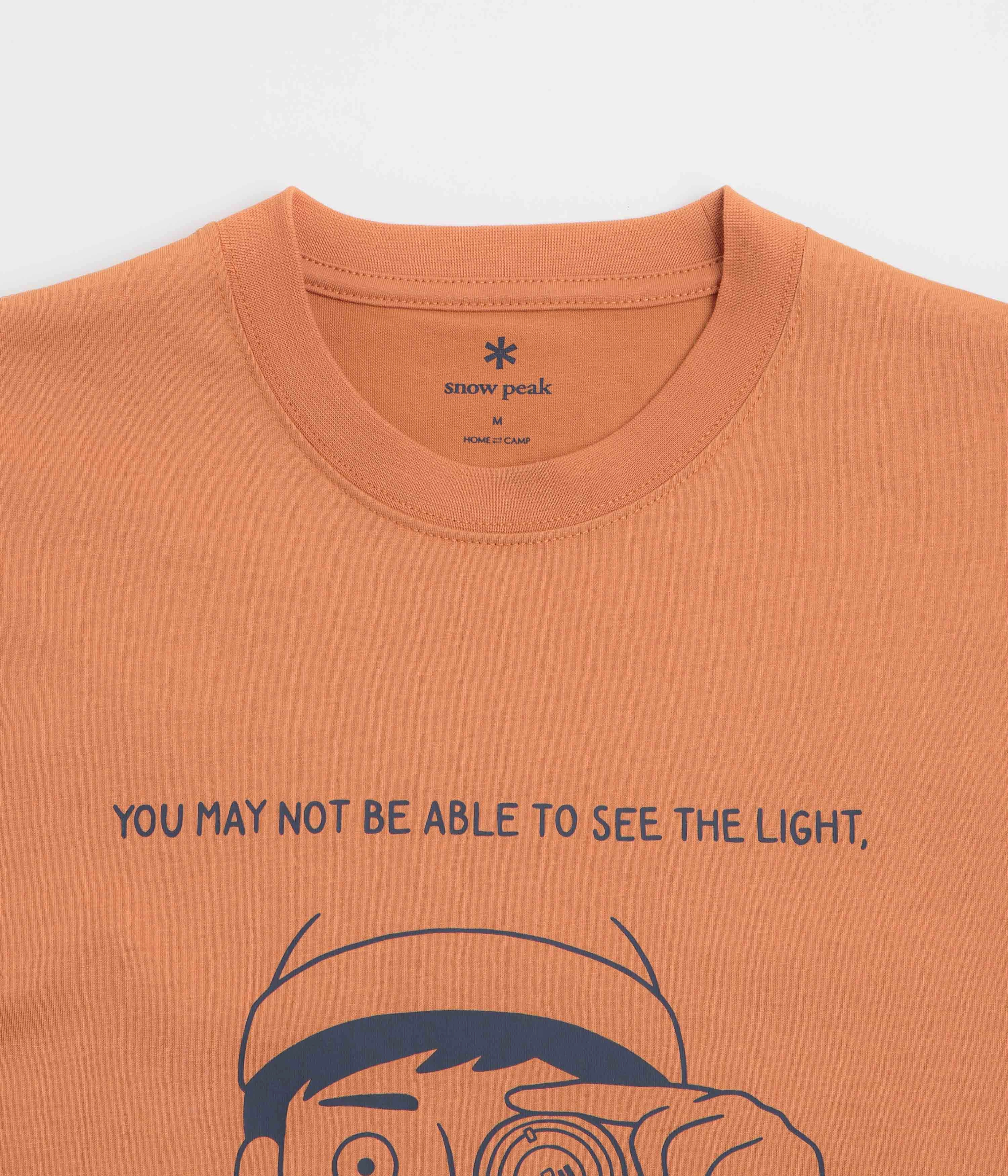 Snow Peak Lantern Eye T-Shirt - Orange Everyday Comfort Style Practical Design