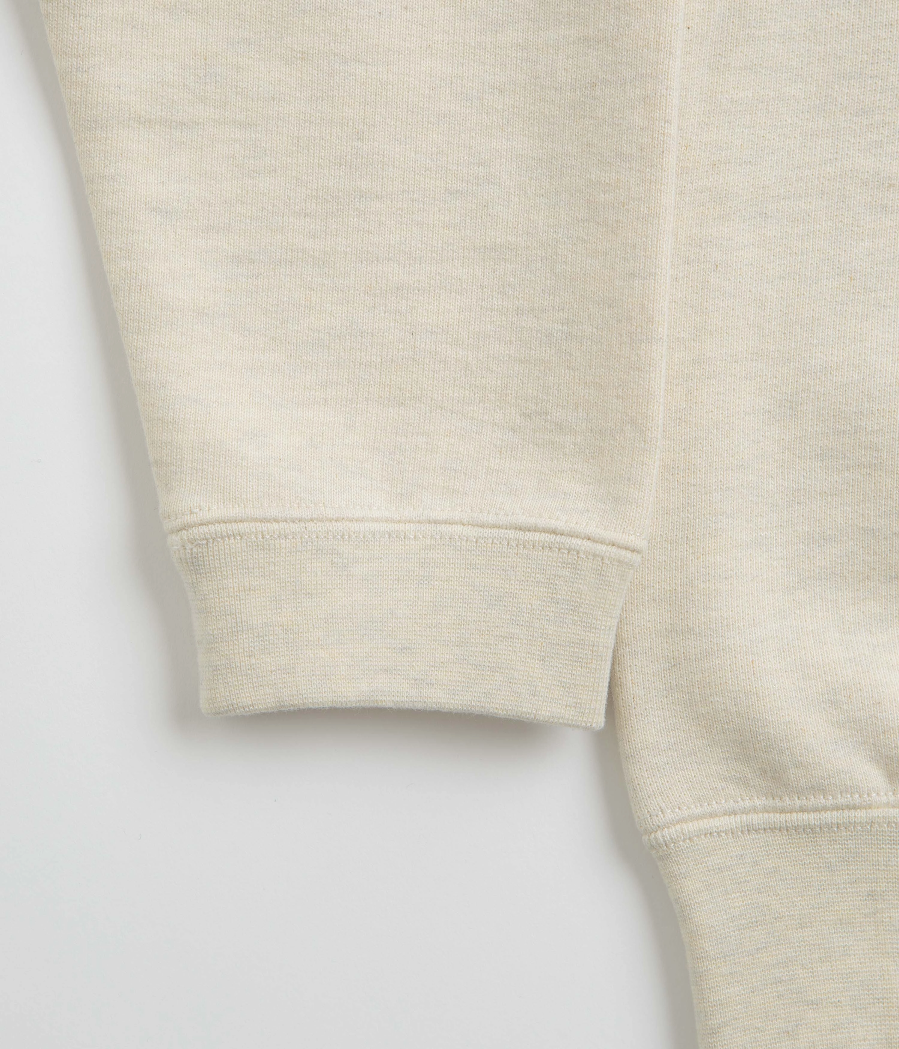 Snow Peak Recycled Cotton Crewneck Sweatshirt - Oatmeal Modern Knit