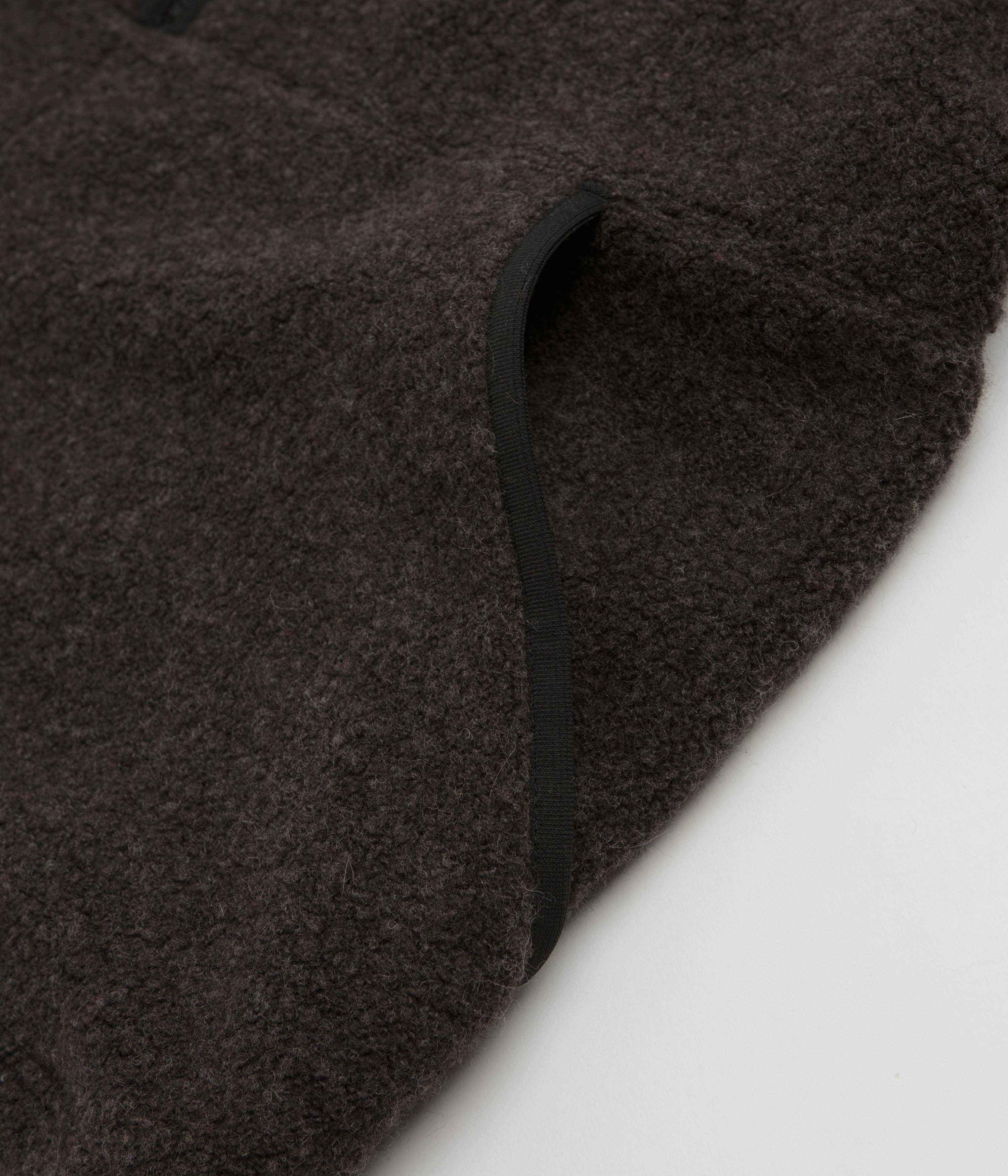 Snow Peak Recycled Wool Boa Sweatshirt - Dark Brown Knit Apparel